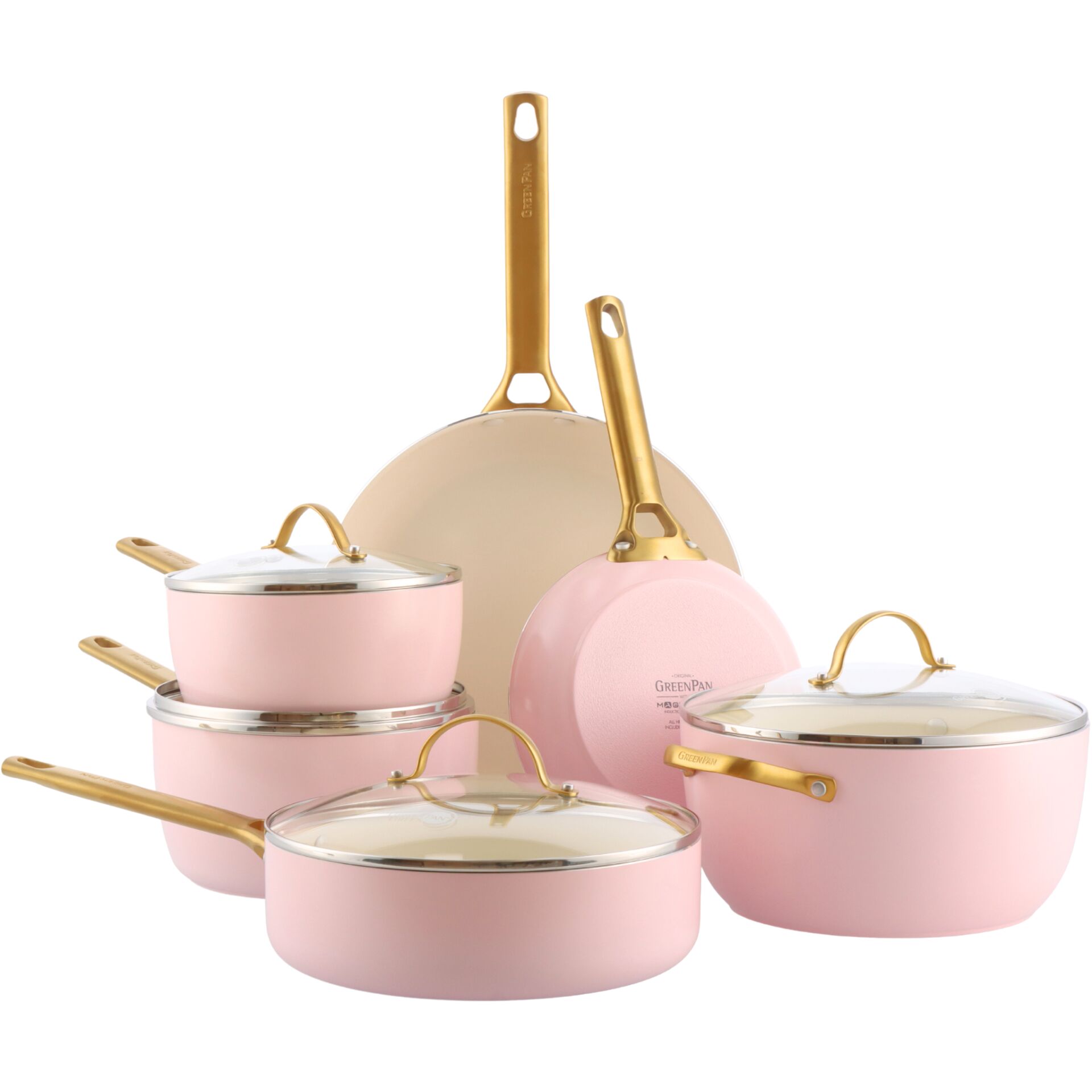 GreenPan Padova Reserve 6 Tlg  Topf&Pfannenset Rosa