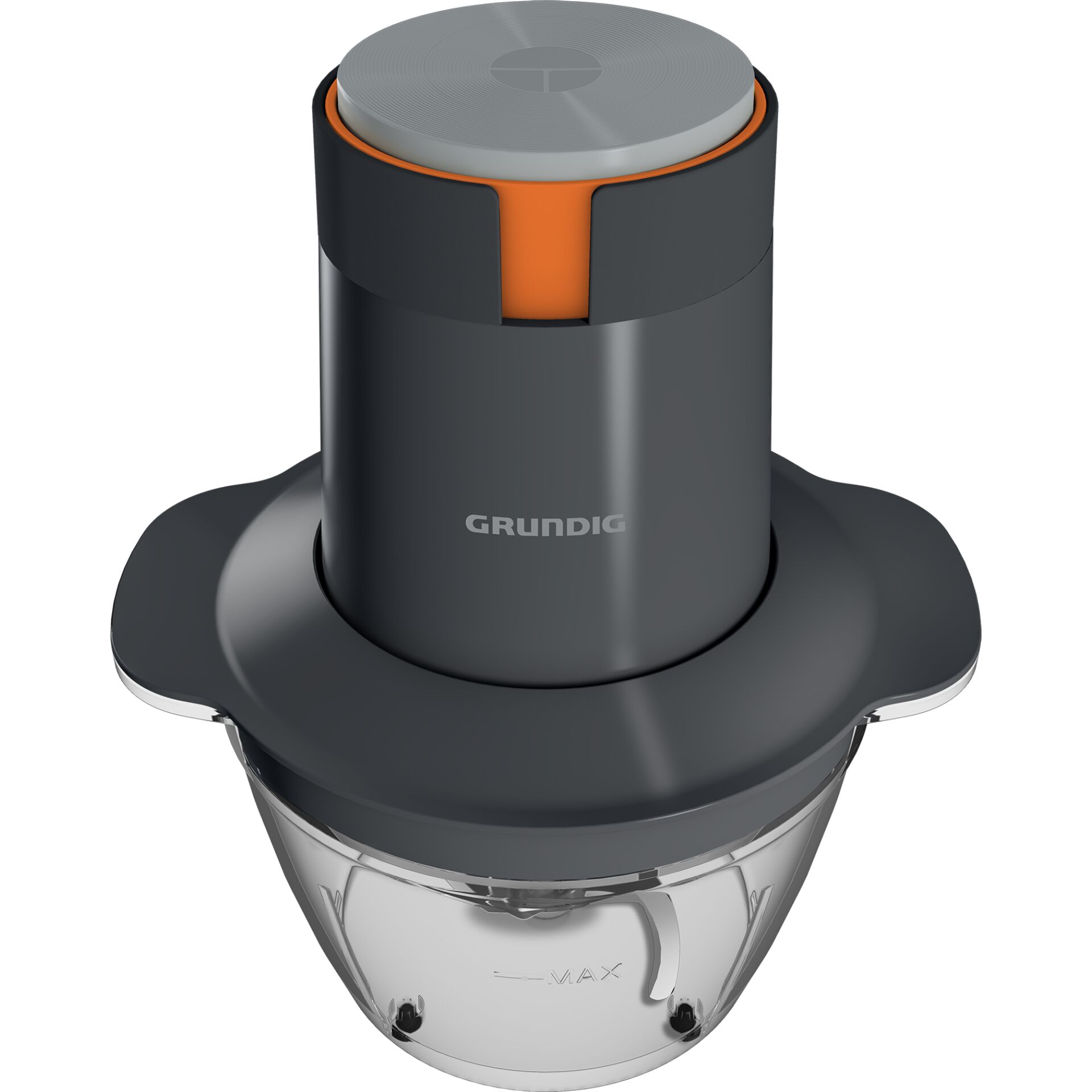 Küchenmixer, Grindung, Küchenmaschine, Schwarz/Grau, Gehäuse mit Transparentbehälter