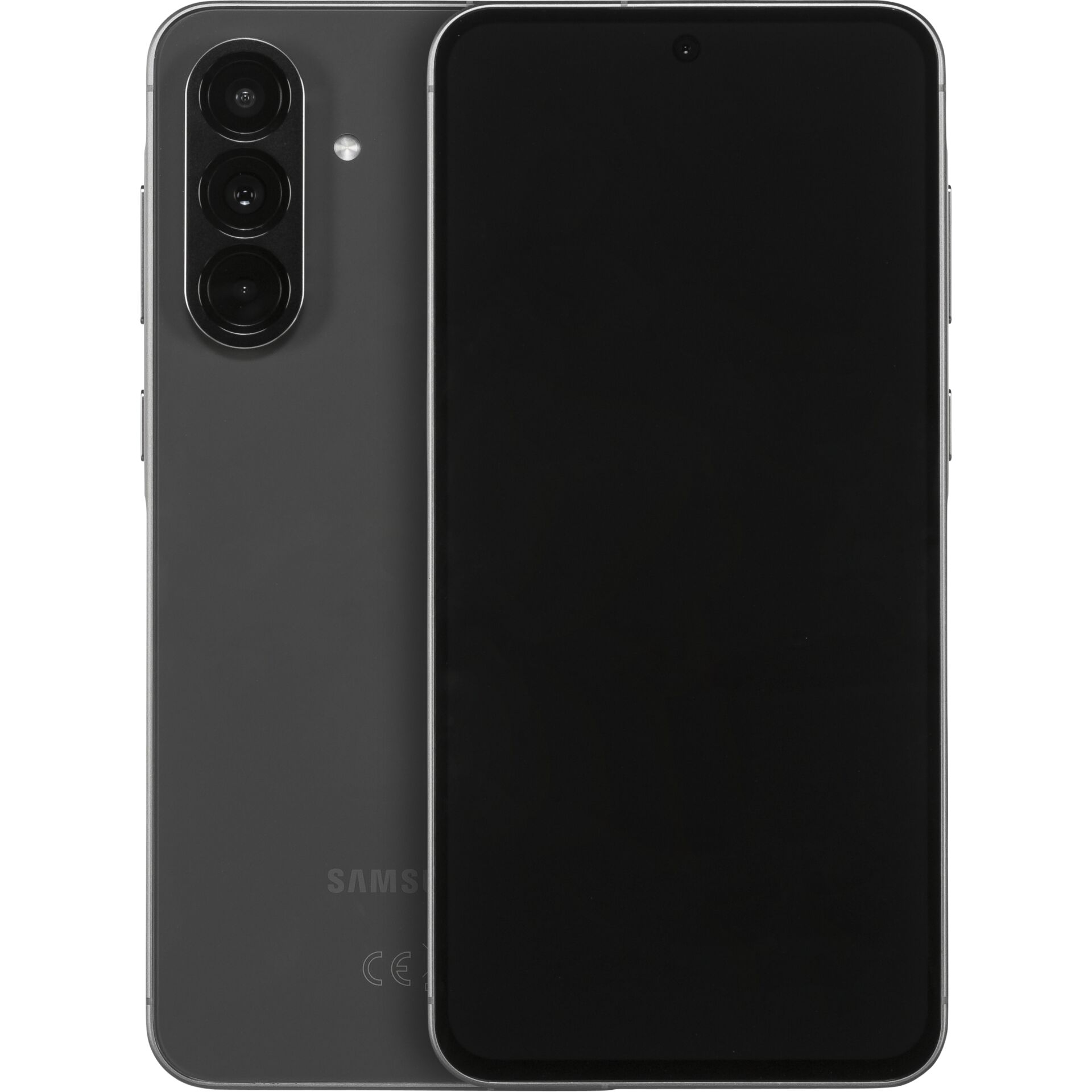 Smartphone, Dreifachkamera, Schwarz, Glasfront, randloses Display