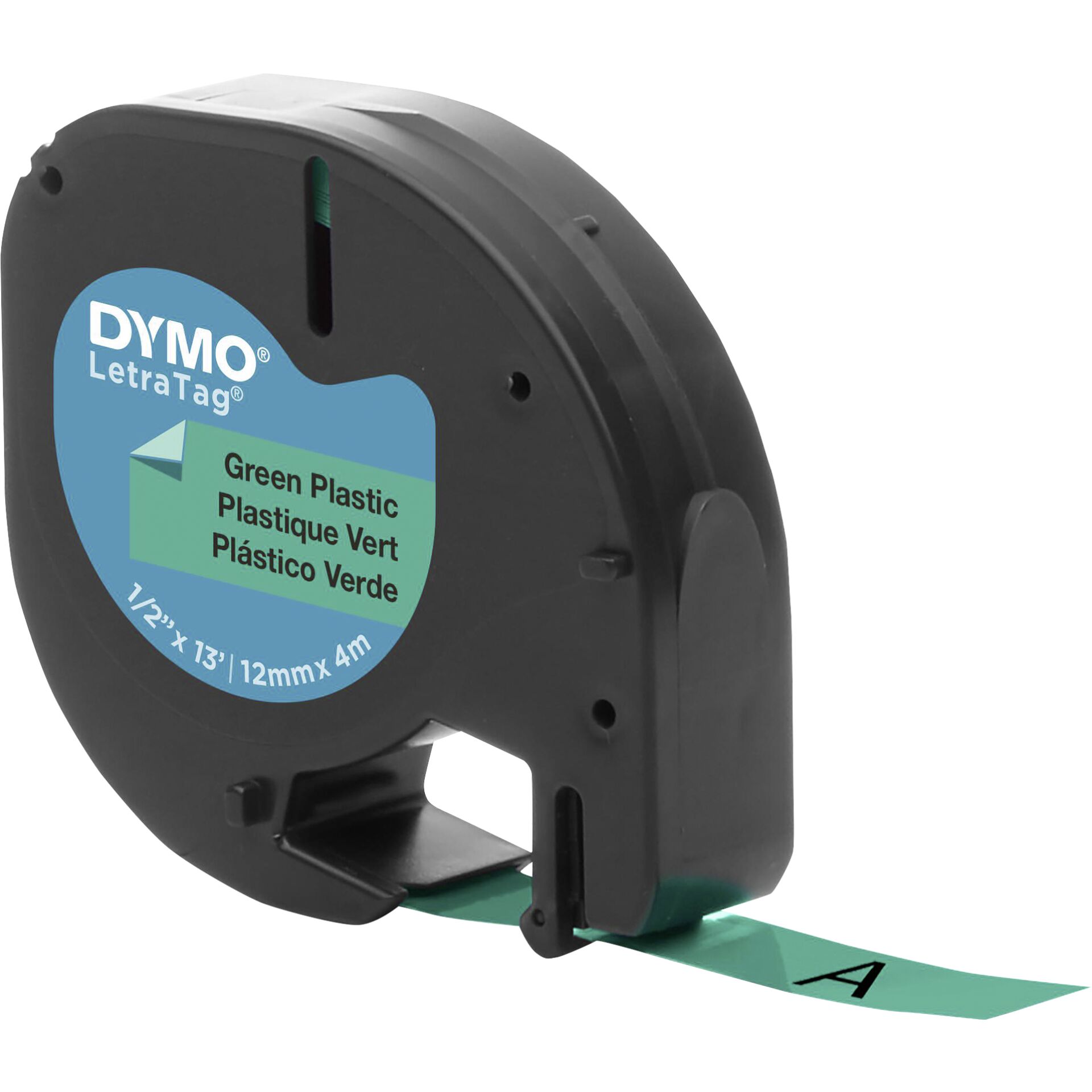 Dymo Letratag Band Plastik  grün 12 mm x 4 m