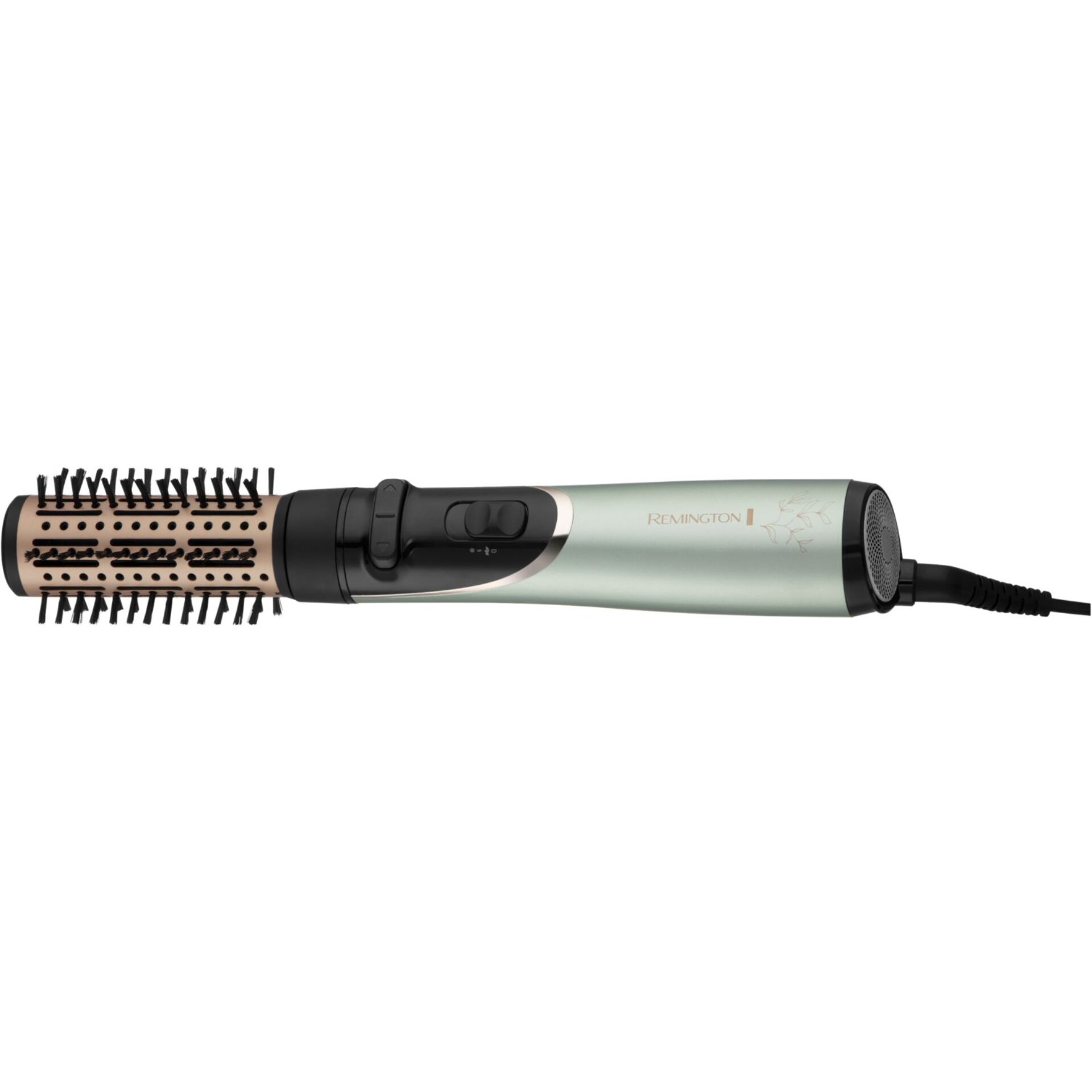 Haarbürstenaufsatz, Styler, Lockenbürste, mentholfarbene Haarglättung, Kaltstufe?