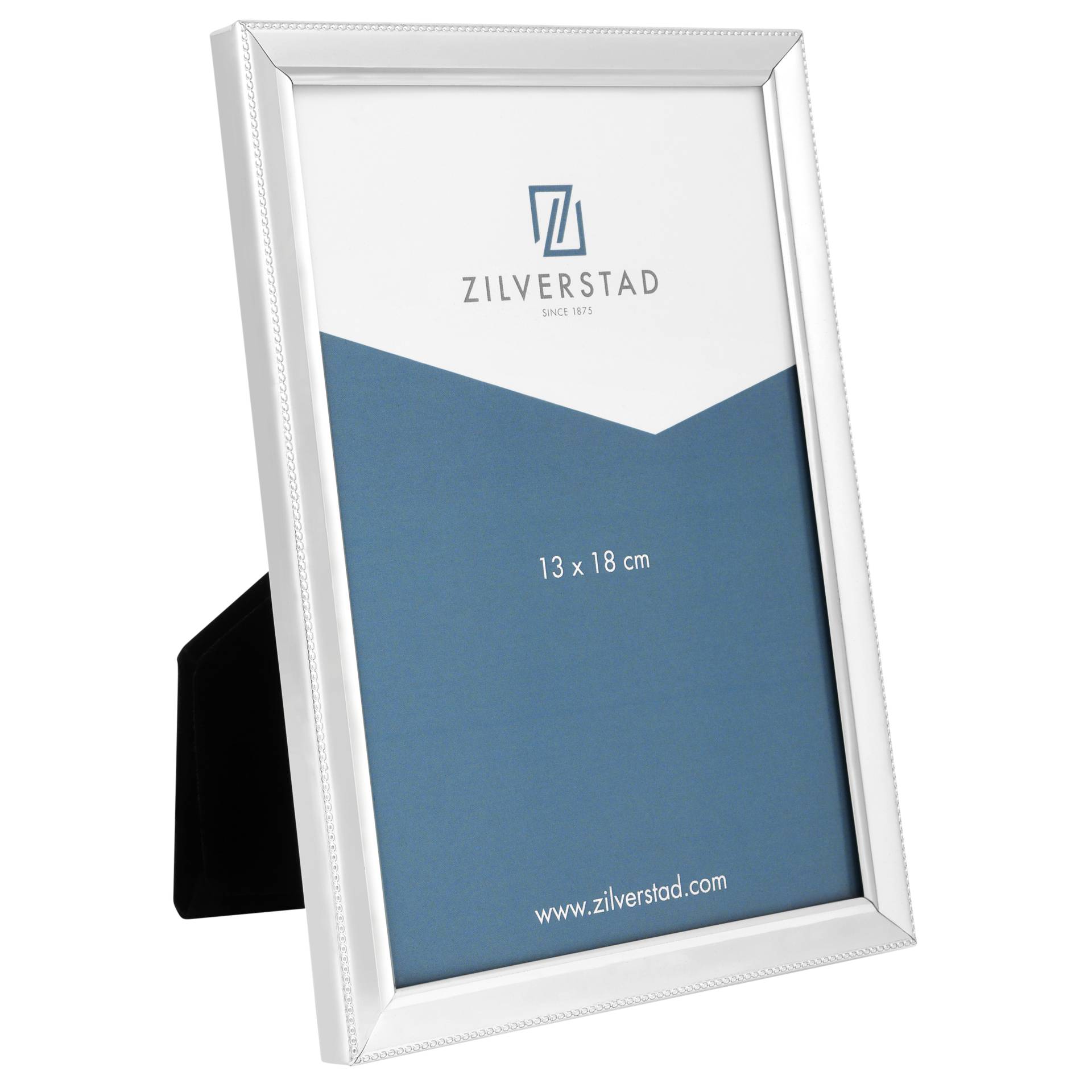 Zilverstad Perlrand silber 13x18  Metall Portrait schmal   7151231