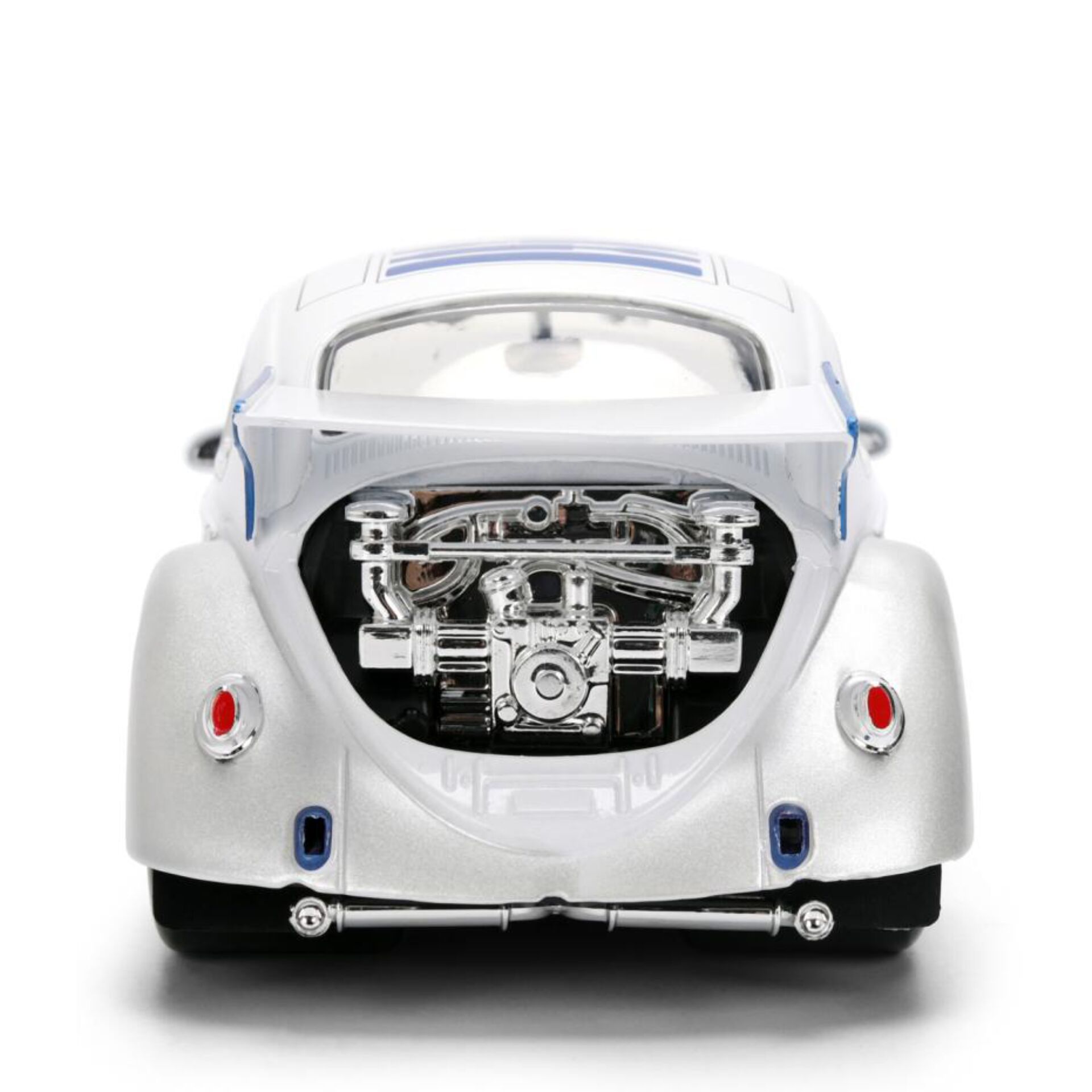 Auto model car, Motor sichtbar, Rückansicht, Chrommotor, Vintage-Stil