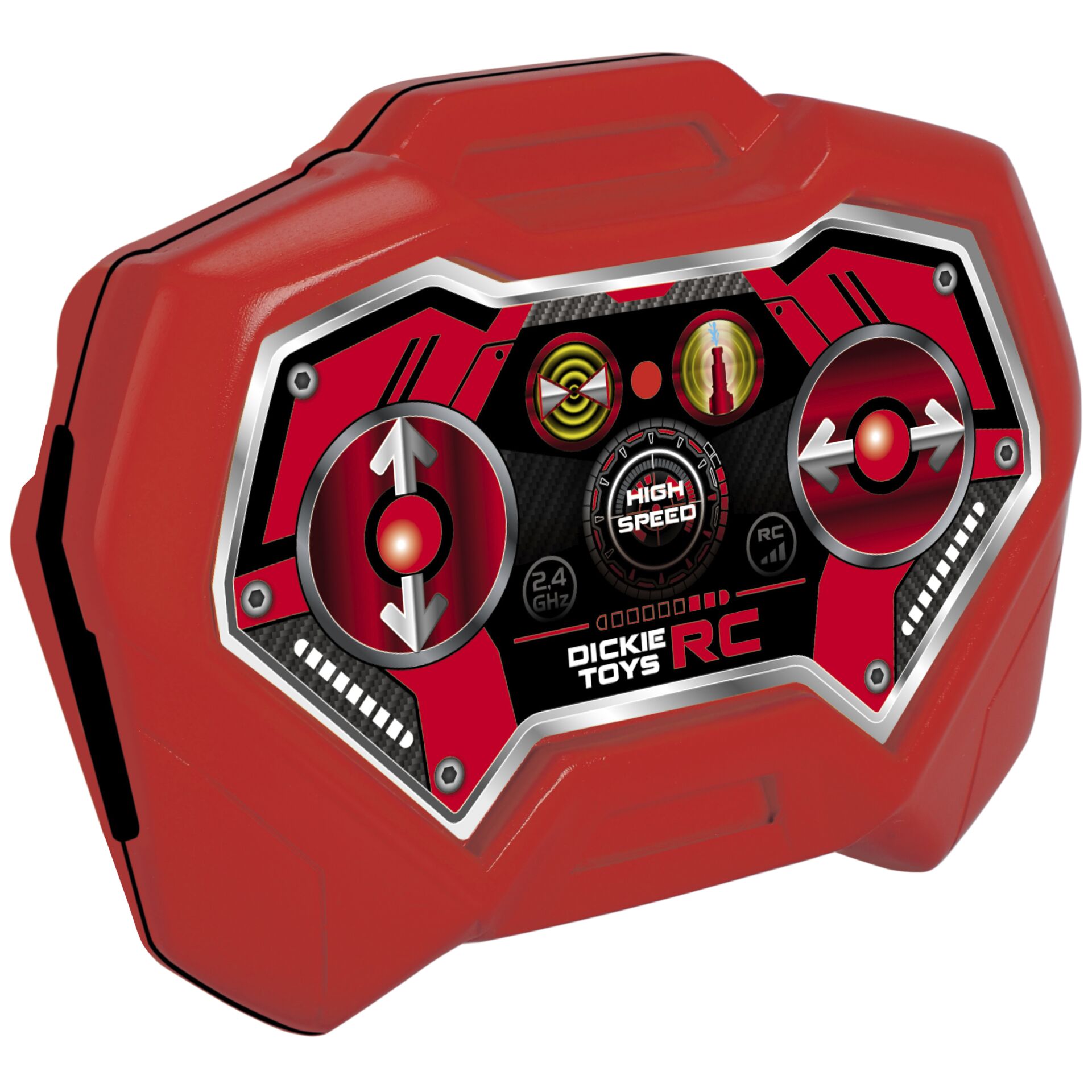 RC-Transmitter, Fernbedienung, Rot, Roboter-Design, Dicke Toys Controller
