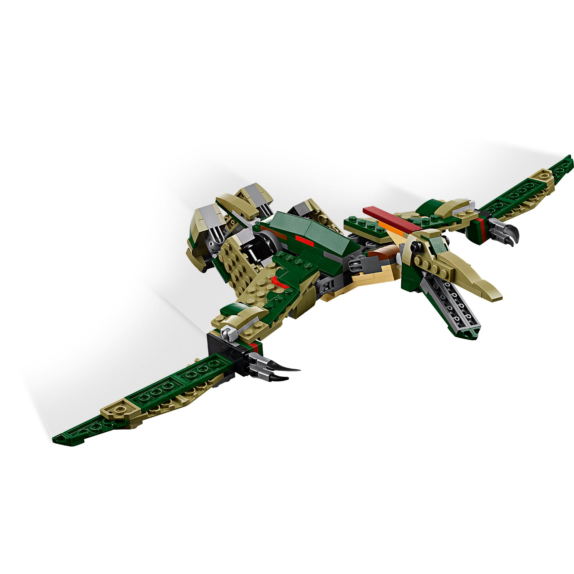 lego, drache, grün, braun, flügel