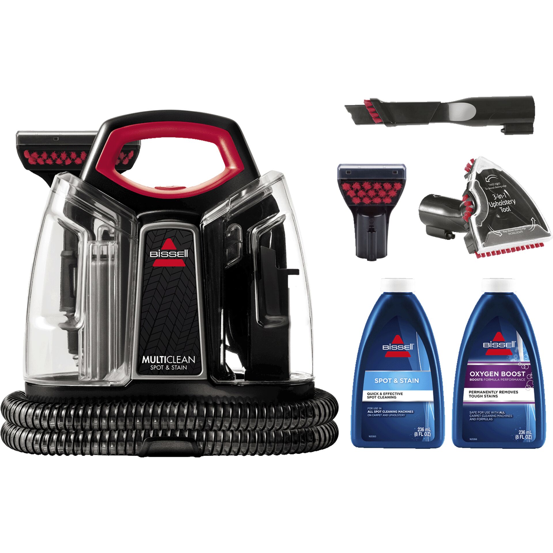 BISSELL MultiClean Spot & Stain Tragbarer Fleckenreiniger Gerät, Elektrisches Gerät