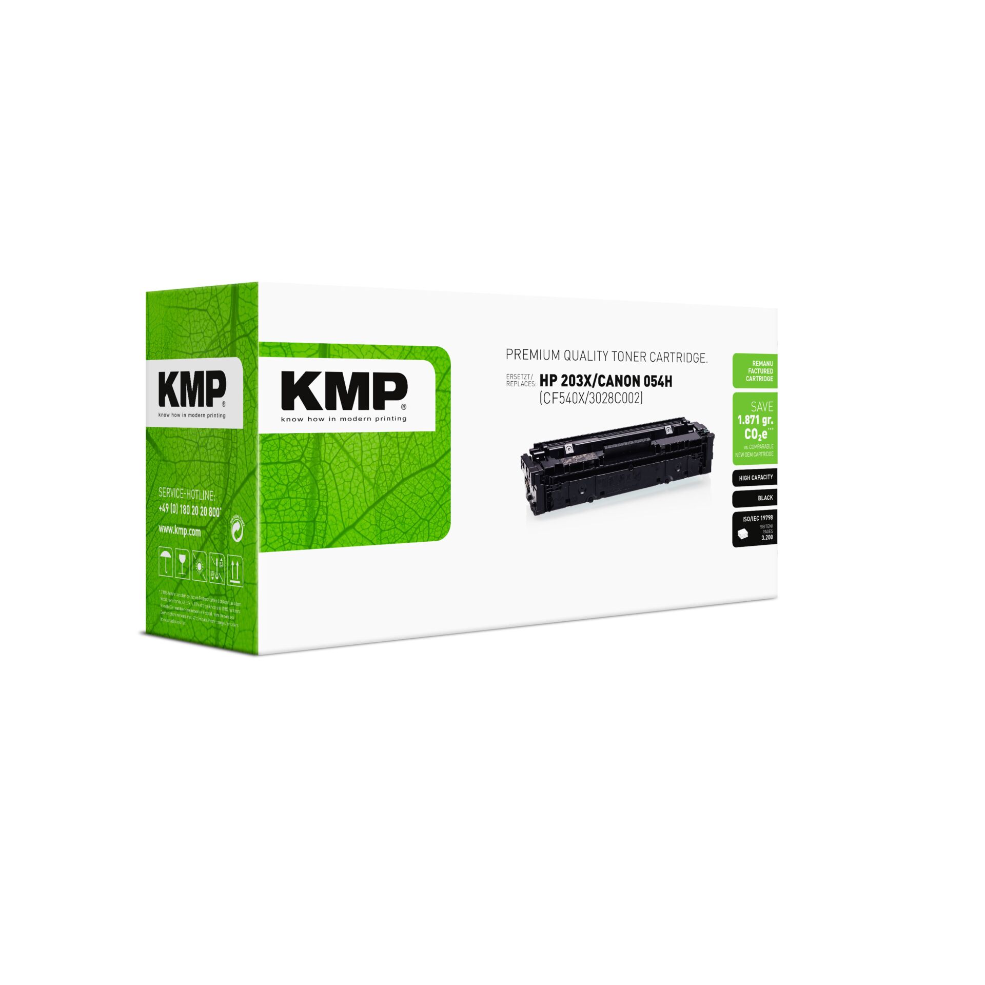 Adapter, Elektronik, Werbung, Visitenkarte, Computerausrüstung, Tonerpatrone, KMP, HP 203X, CANON 054H, Schwarz