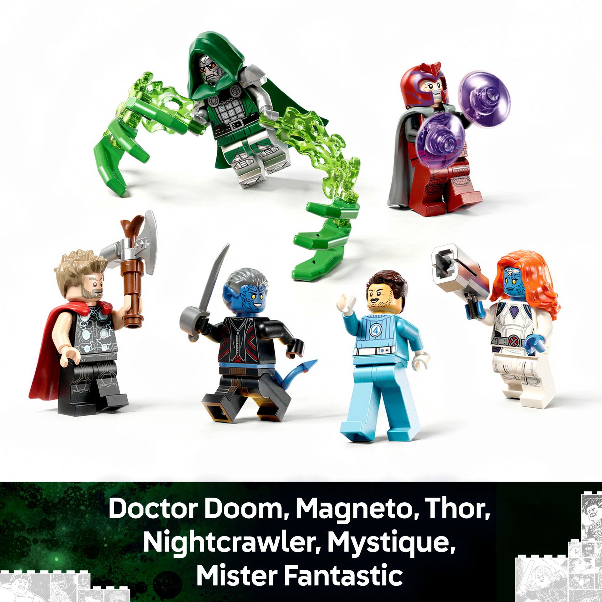 Lego, Figuren, Superhelden, Kampf, Magneto