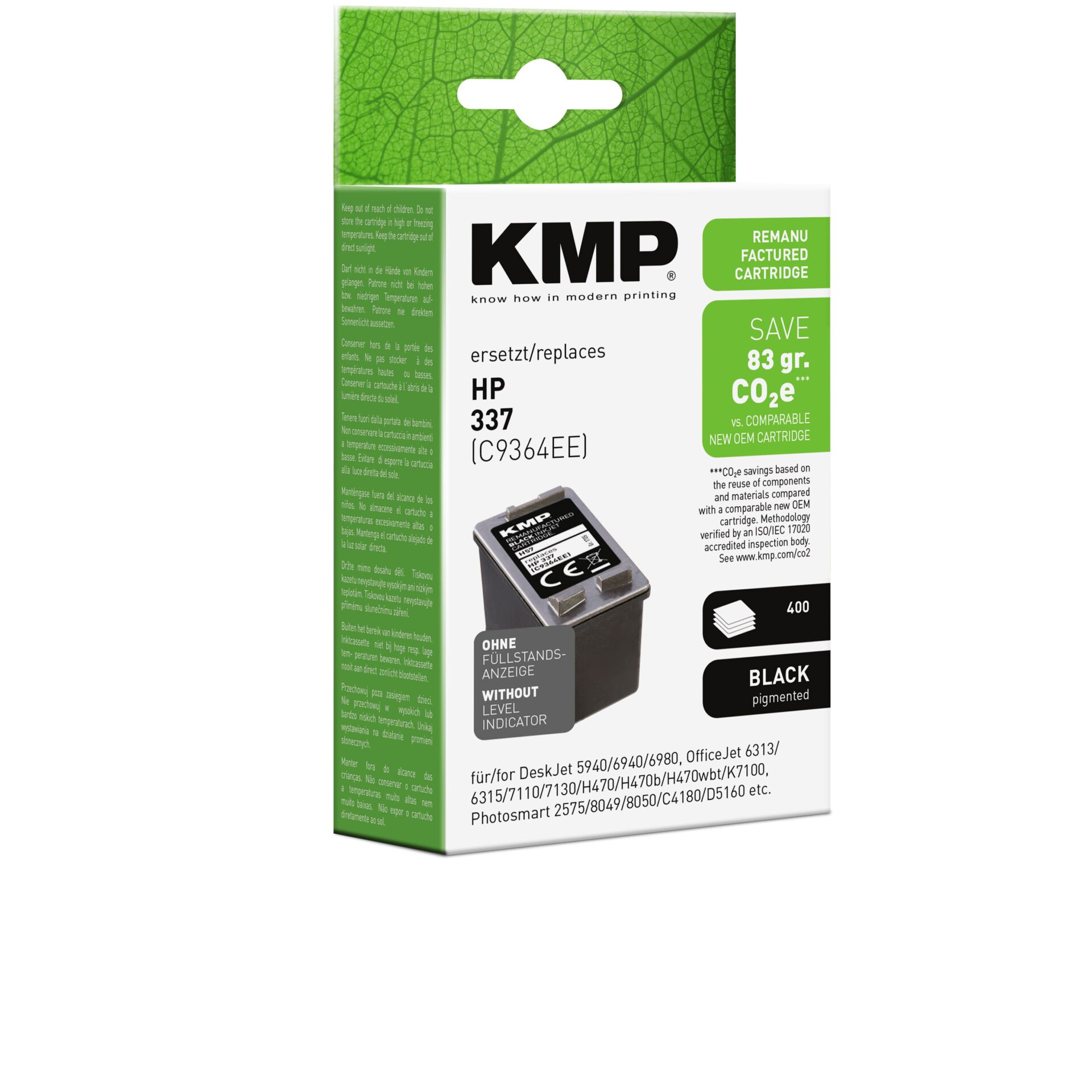 Adapter, Computerausrüstung, QR Code, Visitenkarte, Werbung, Tintenpatrone, HP 337, C936EE, KMP, CO2