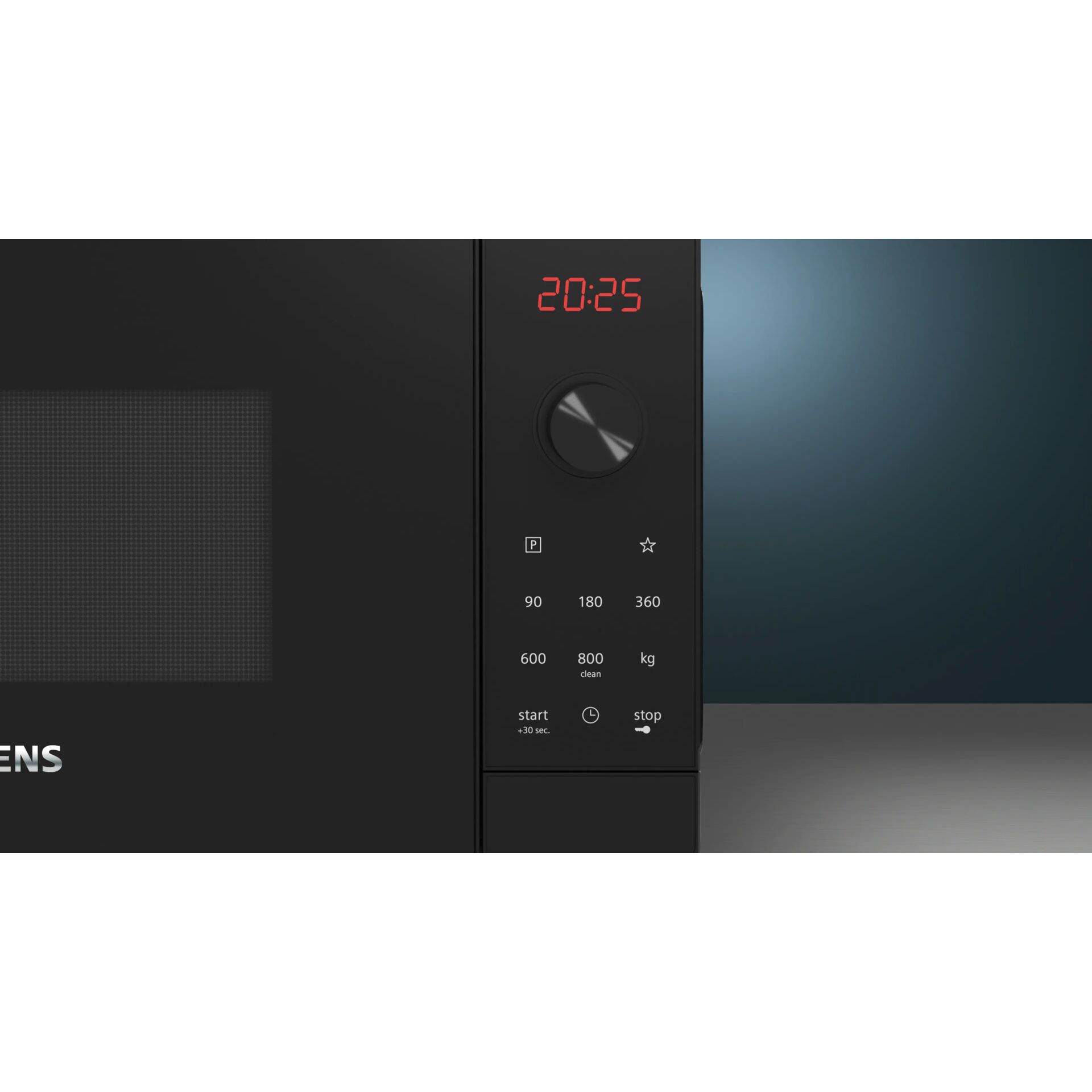 Mikrowelle, Digitalanzeige, Knopf, Frontpanel, Grau-Schwarz