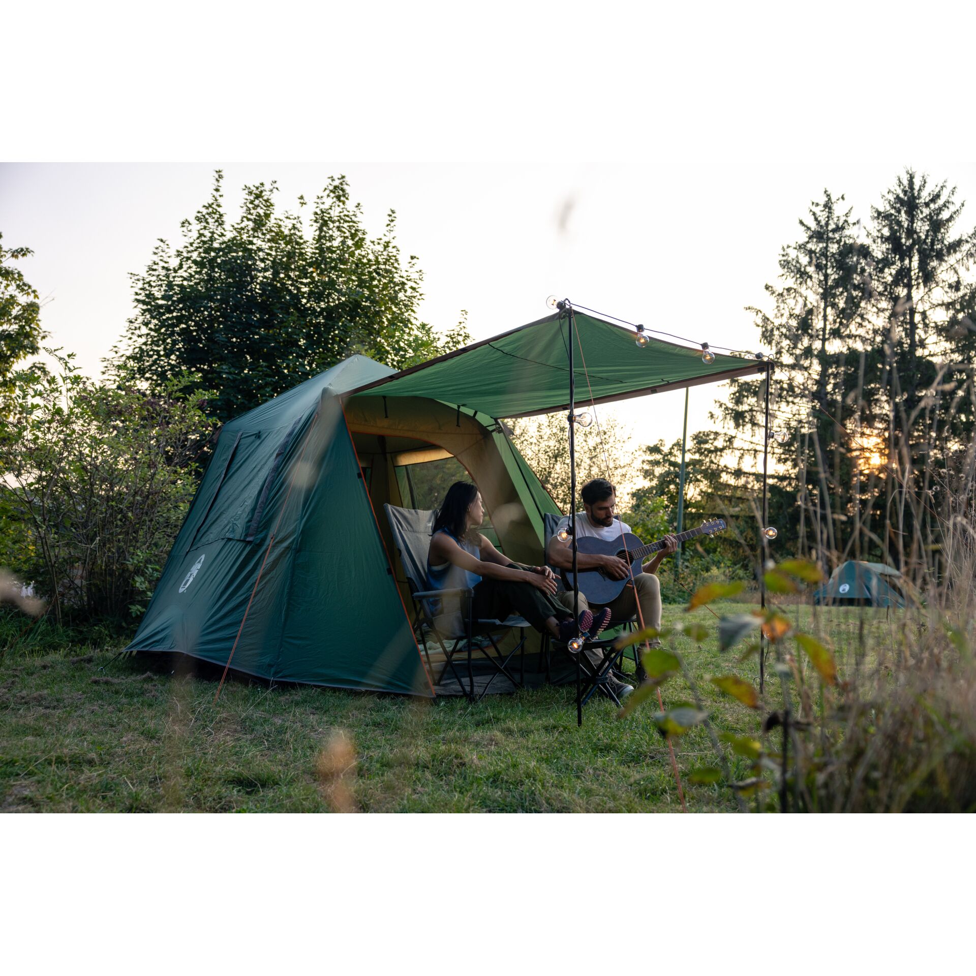 Draußen, Unterschlupf, Zelt, Campen, Person