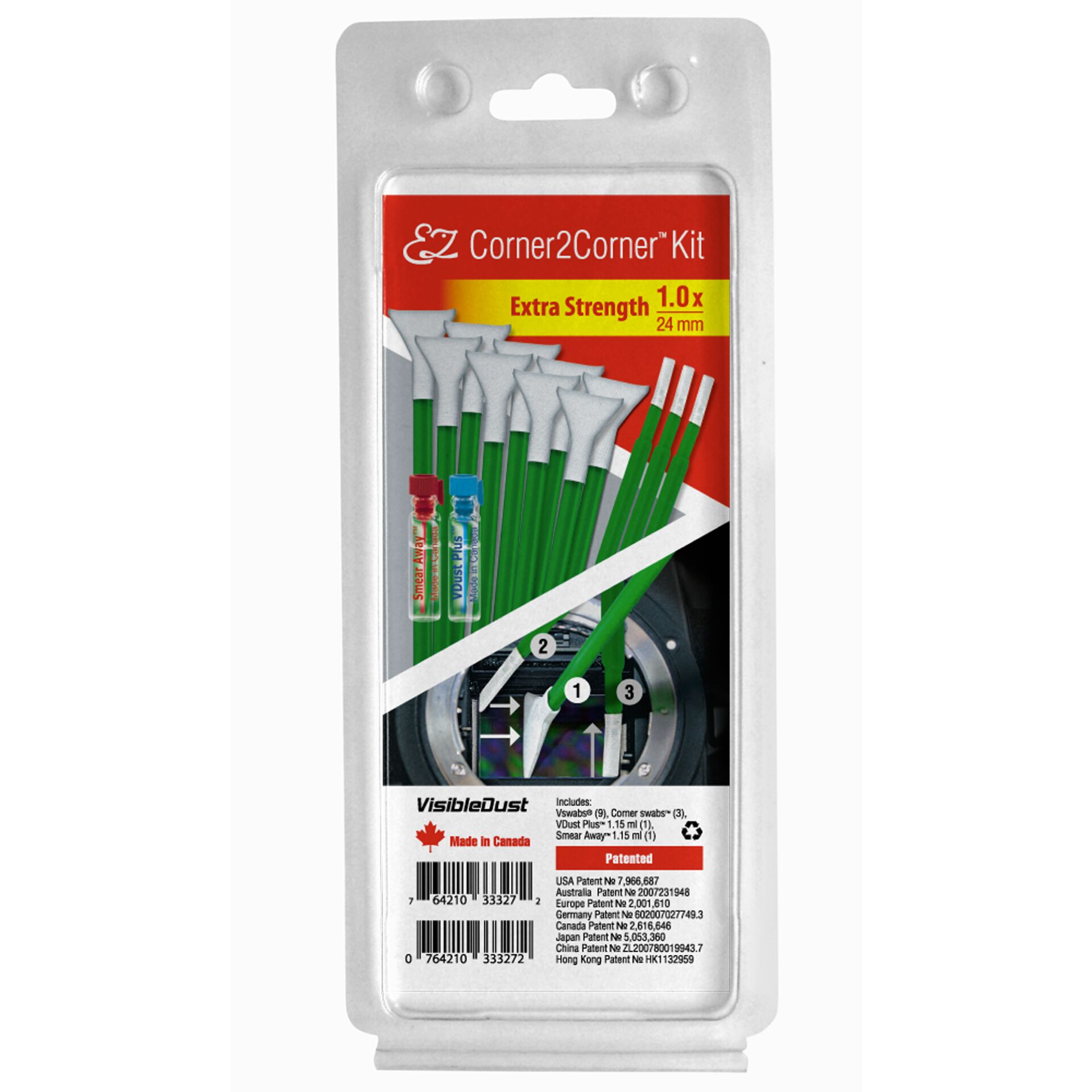 Visible Dust EZ Corner2Corner  Kit 1.0x extra strength