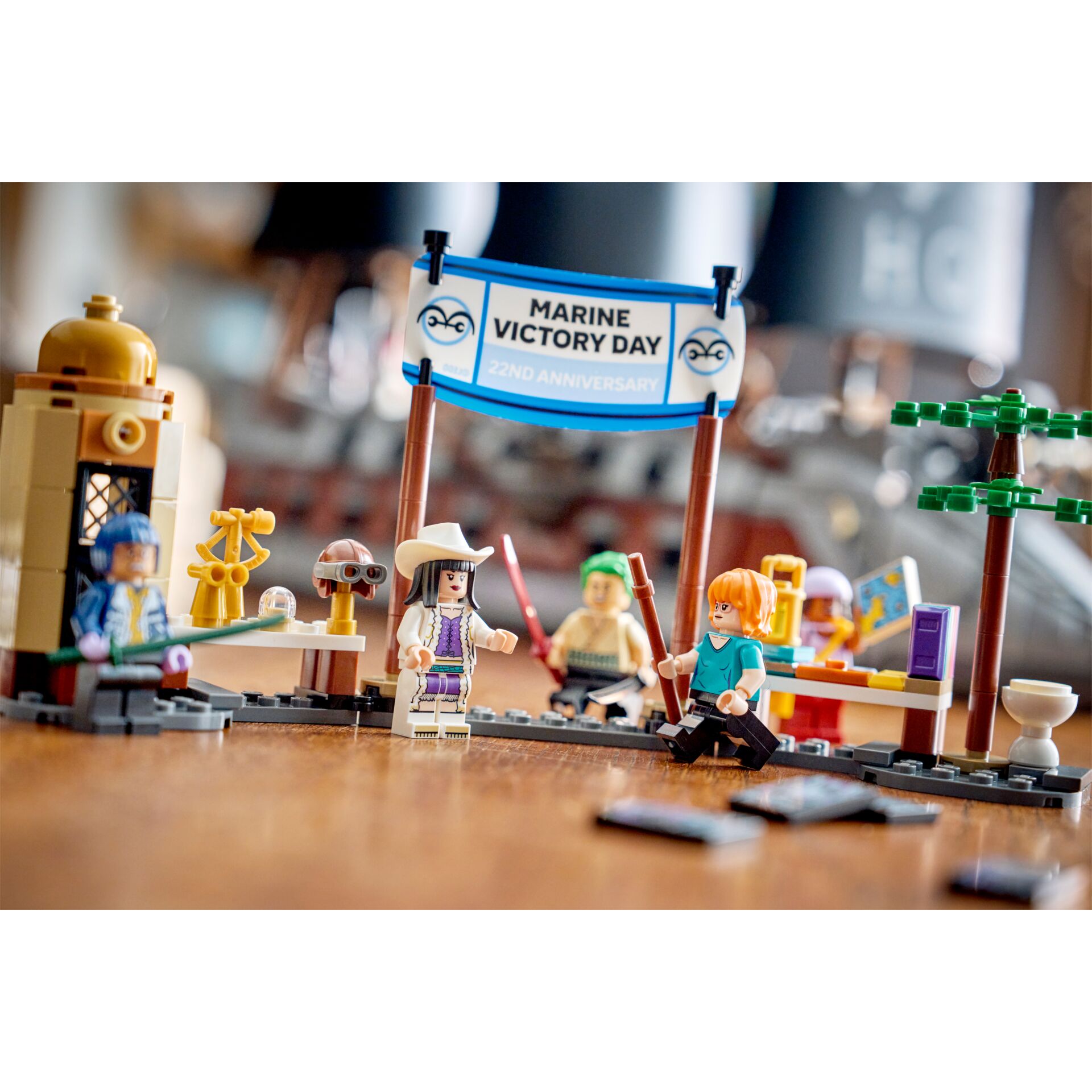 LEGO, Mini-Figuren, Spielset, Siegertag Banner, Szenenbau