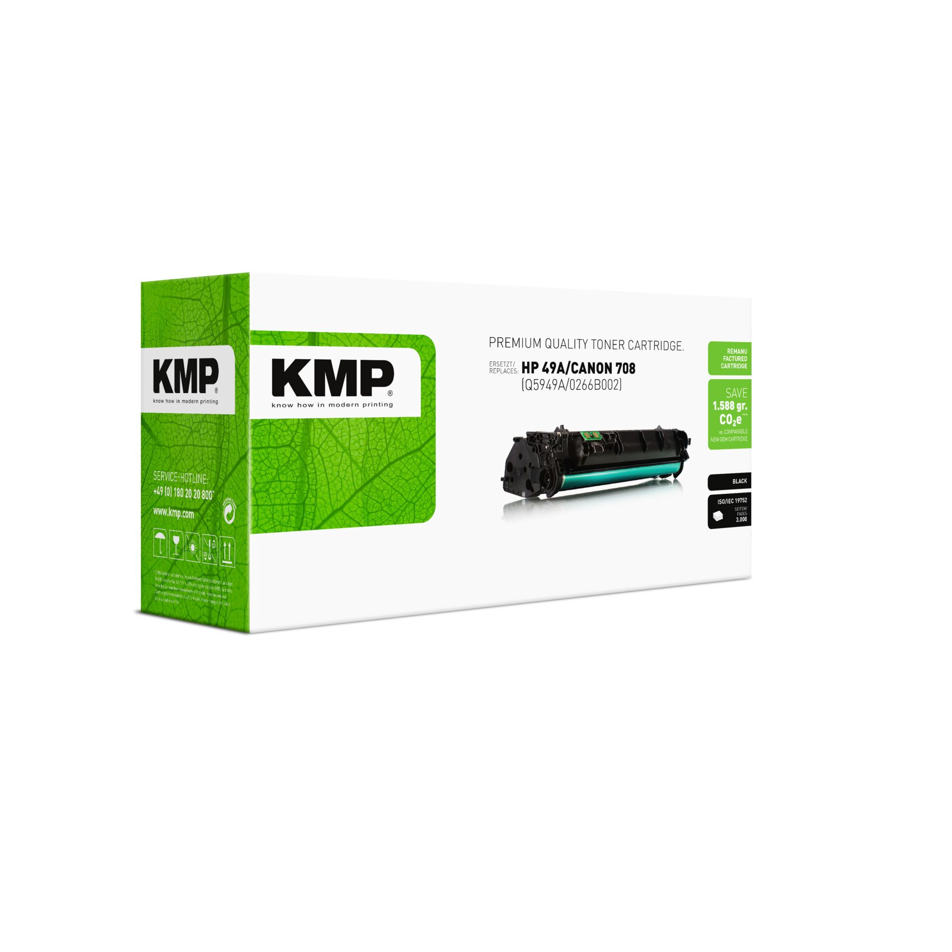 Adapter, Computerausrüstung, Werbung, Visitenkarte, Tonerpatrone, HP Canon 708, KMP, Schwarz, Druckerzubehör