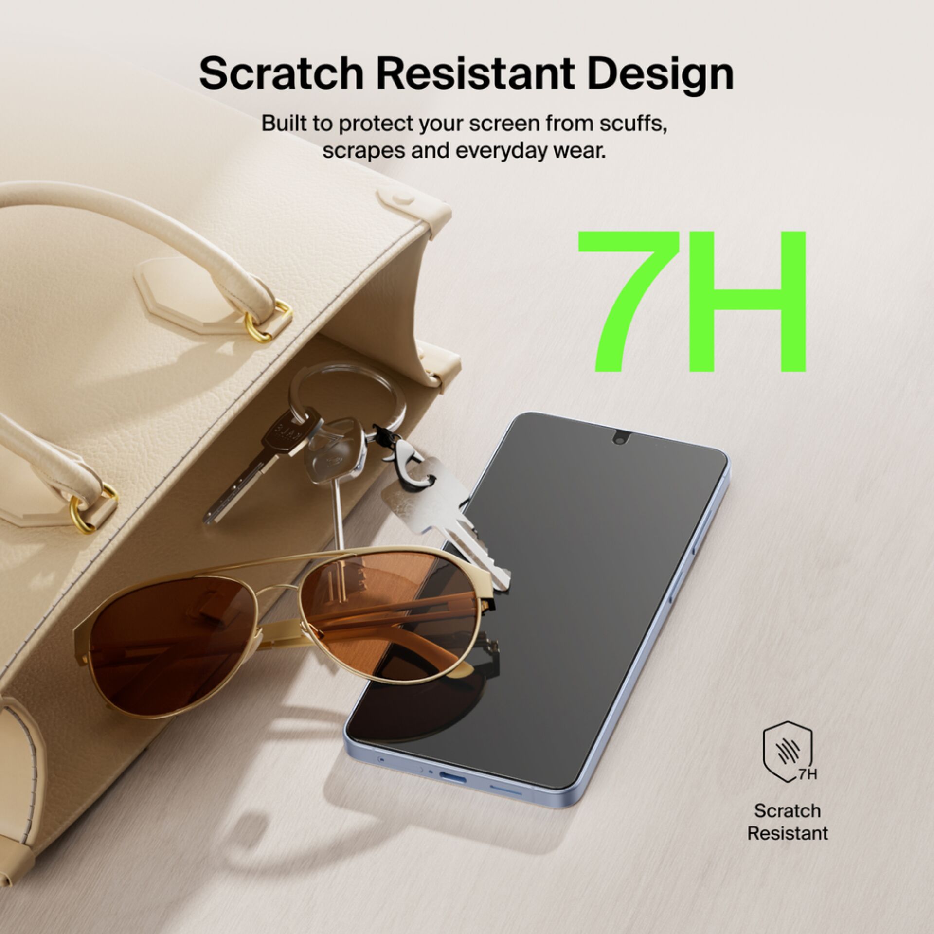 Scratch resistant, Bildschirmschutz, Telefonzubehör, Sonnenbrille, Handtasche