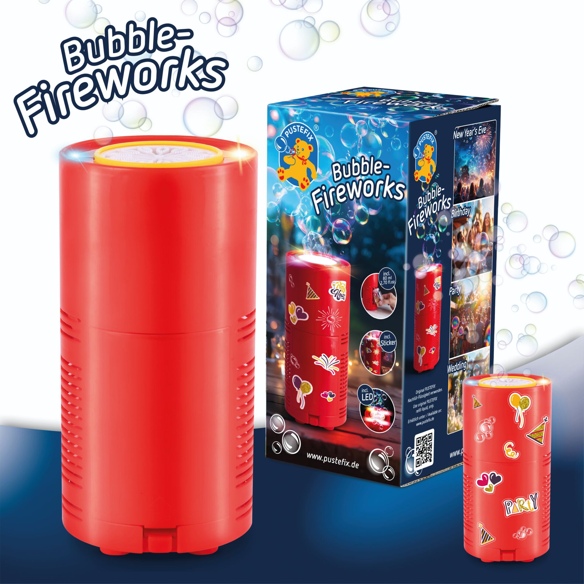 Bubble-Fireworks, Kugelblase, Lichtfunken, Party-Feuerwerk, LED-Licht