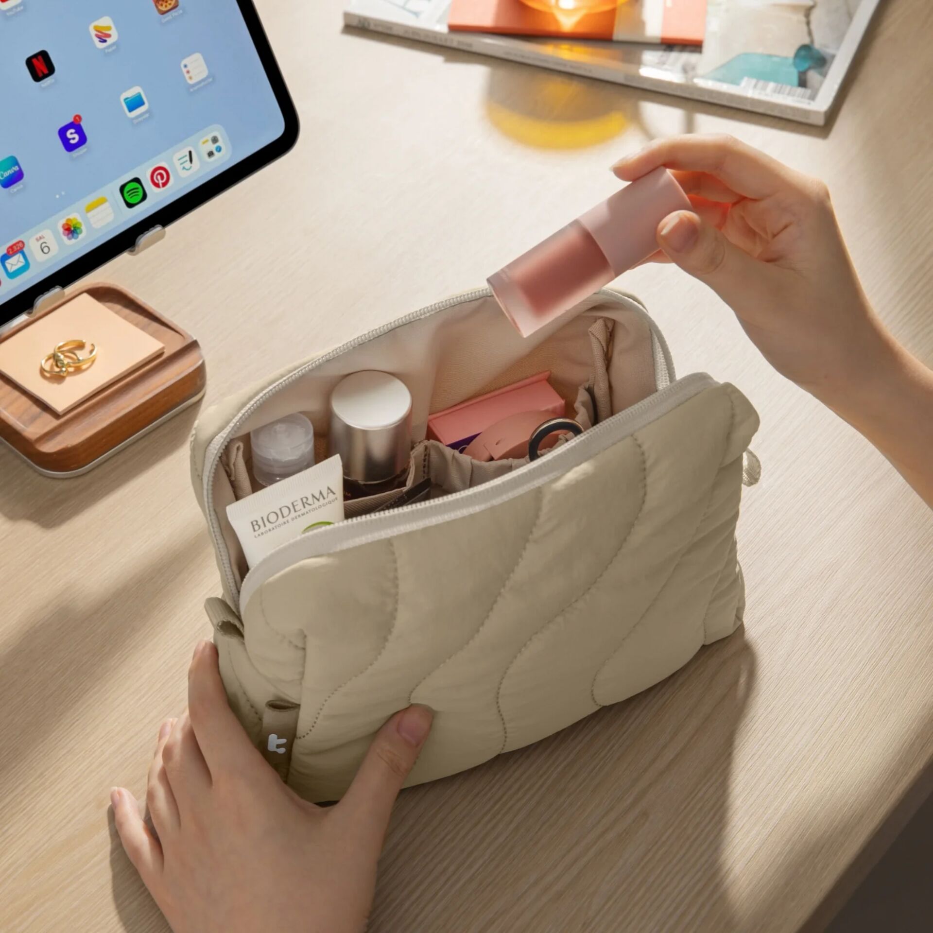 Kosmetik-Tasche, Make-up-Tasche, Beutel, Kulturtasche, Taschenkosmetik