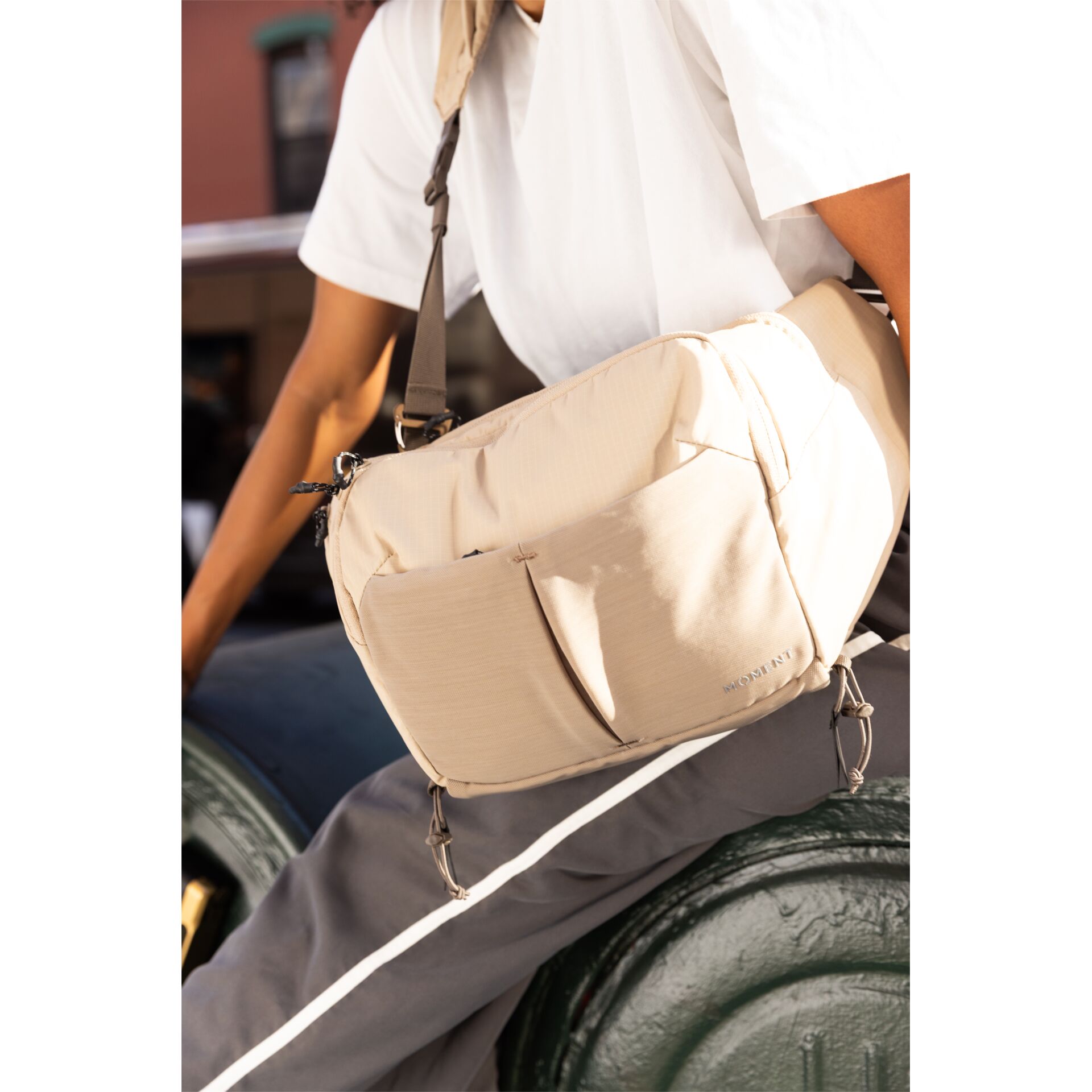 Tasche, Crossbody, Beige, Gürteltasche, Outdoor