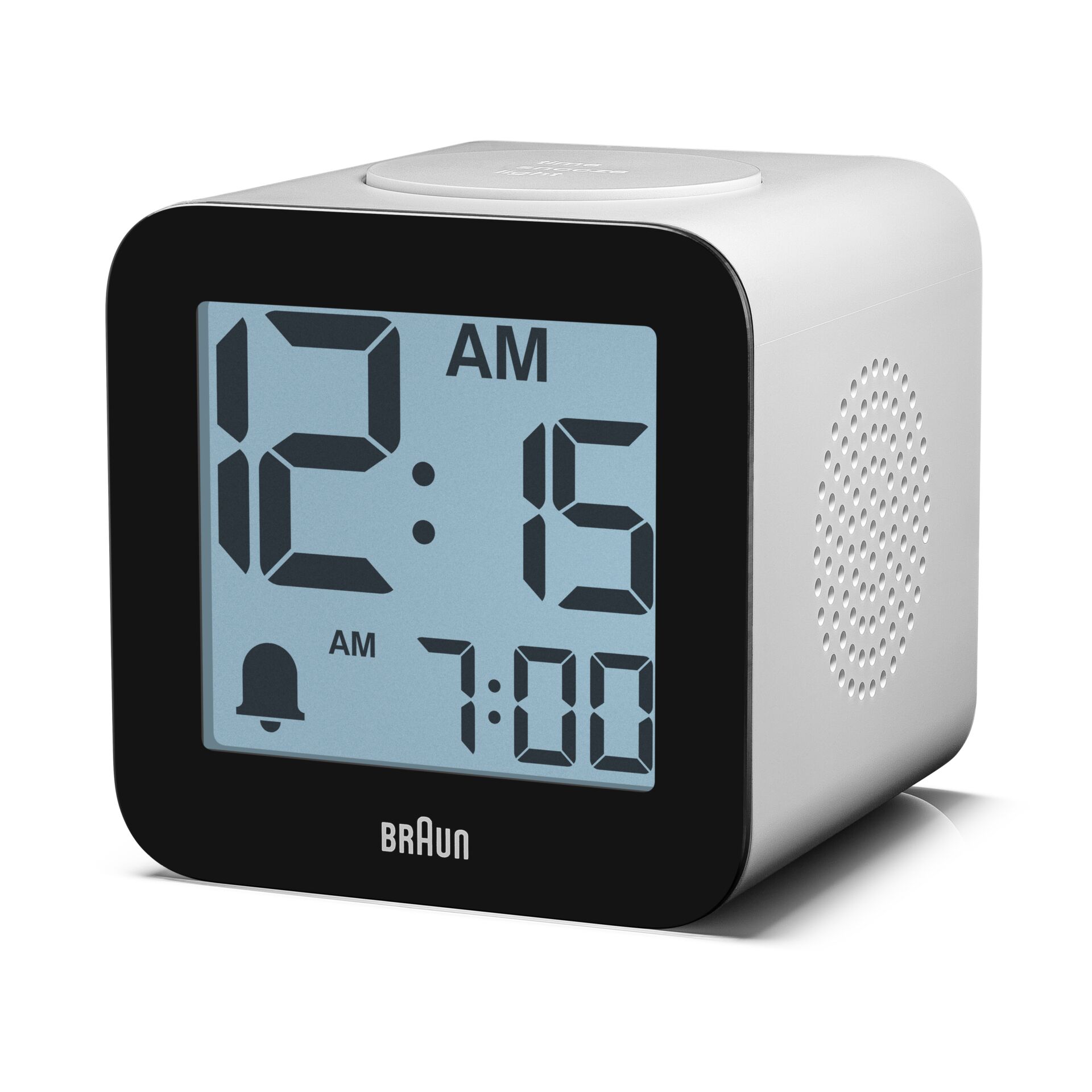 Wecker, Digitaluhr, Mini-Clock, Braun, Schwarz