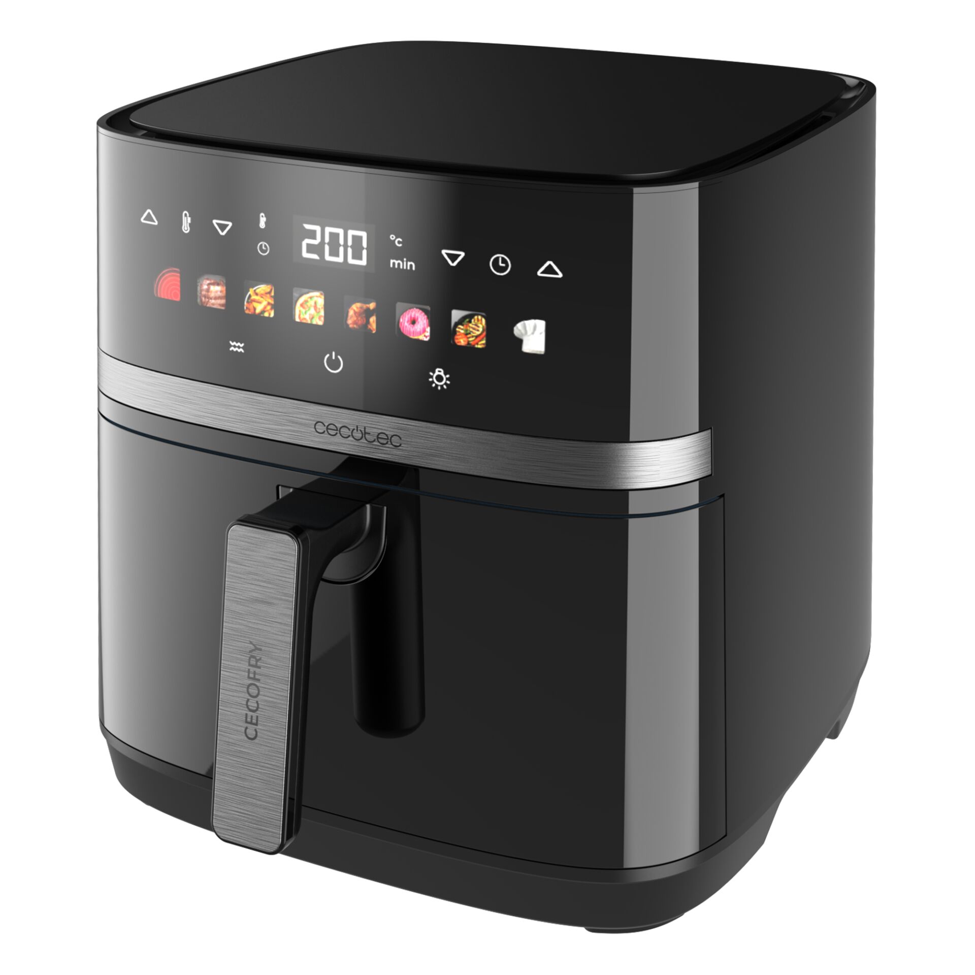 Haubenofen, Airfryer, Küchenmaschine, Digitaldisplay, Edelstahl/Schwarz