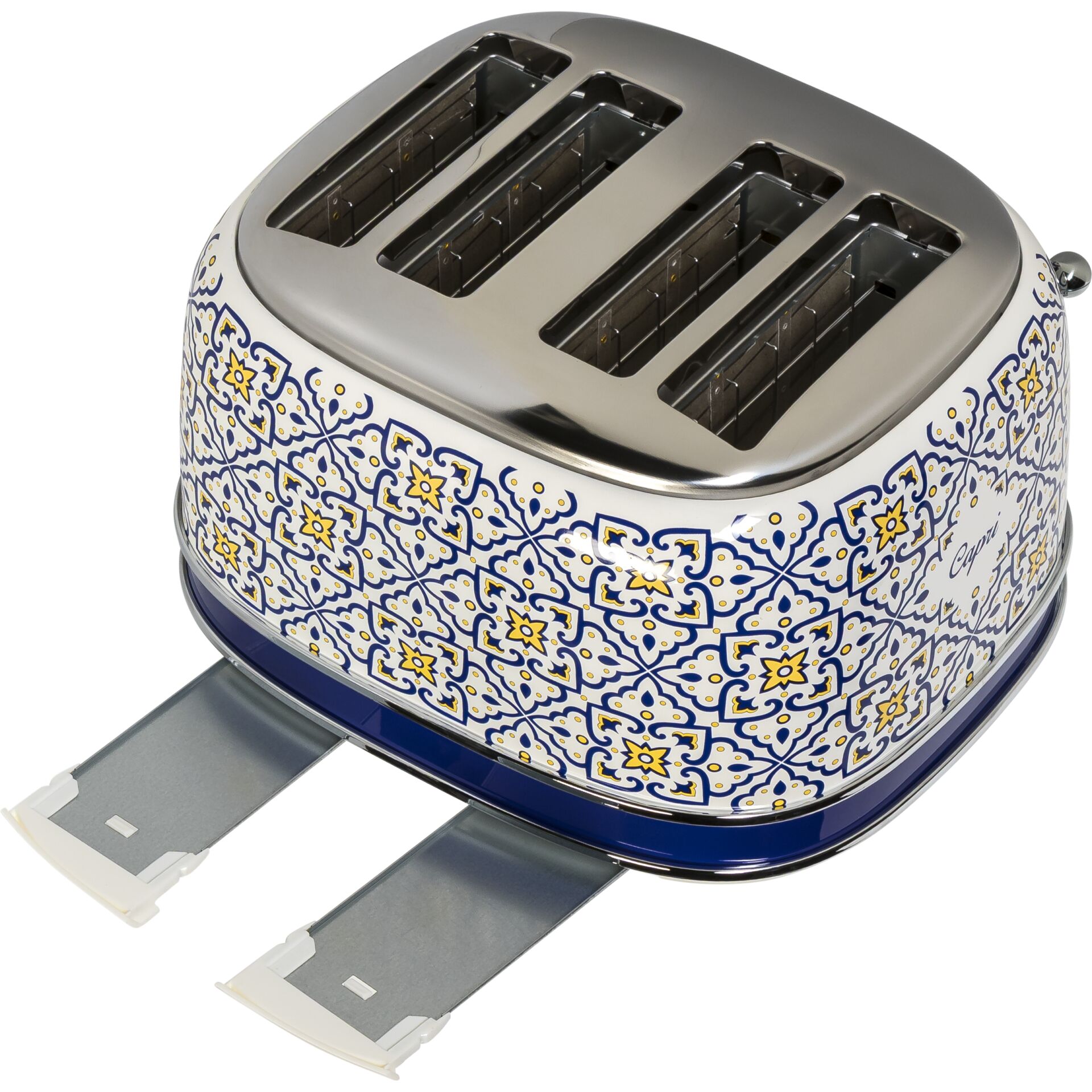 Toaster, Vierfacher Toast, Plastik, Bemustert, Metallisch