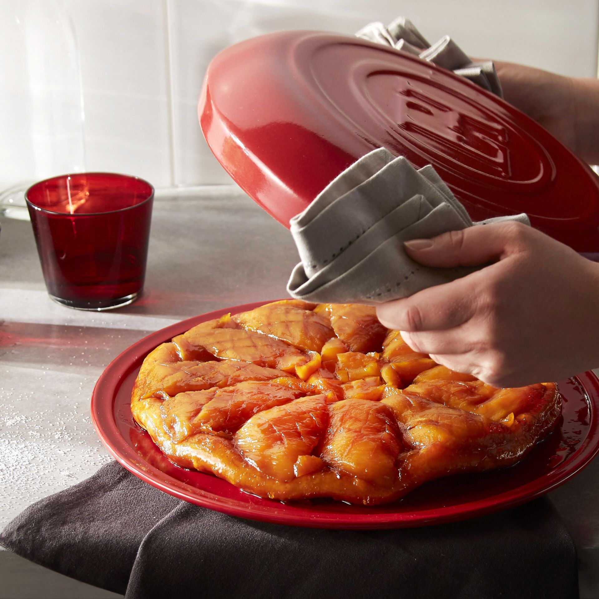 Hähnchen, Hähnchenbrust, Gebackenes Gericht, Rot-Gedenk, Plate