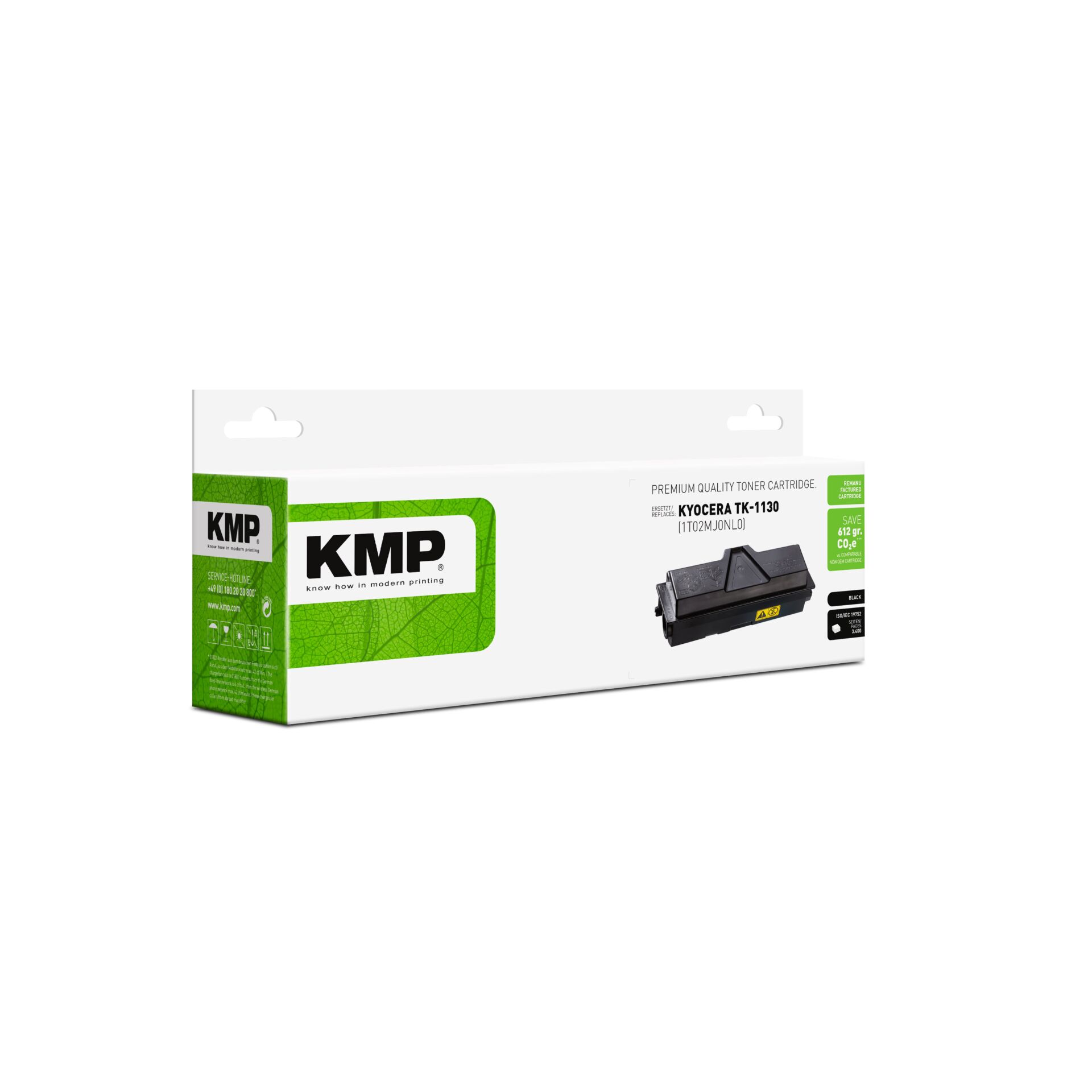Adapter, Elektronik, Schusswaffe, Waffe, KMP, Tonerpatrone, Kyocera TK-1130, Schwarz, Kassette