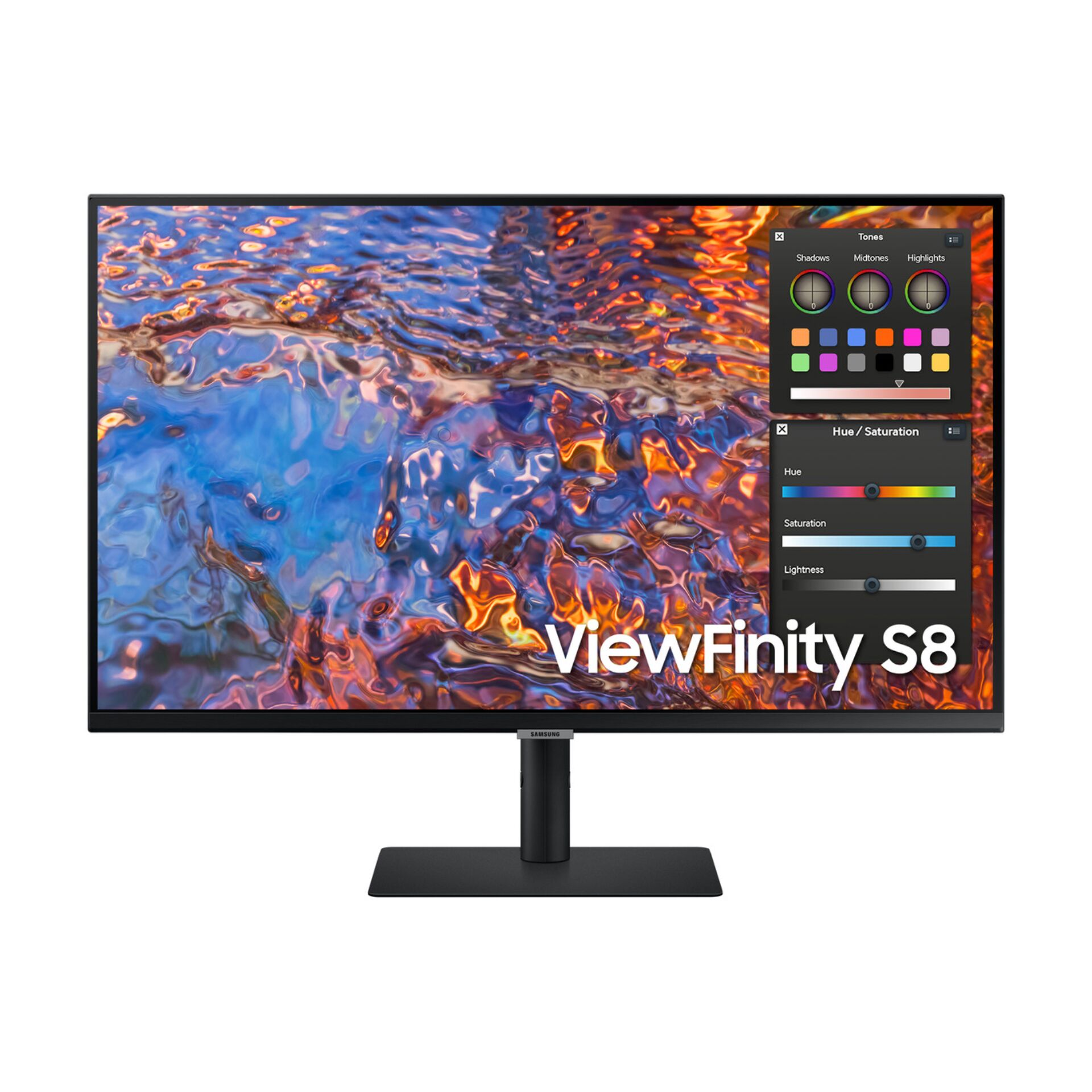 monitor, LED, 27 Zoll, Ständer, Bildschirm