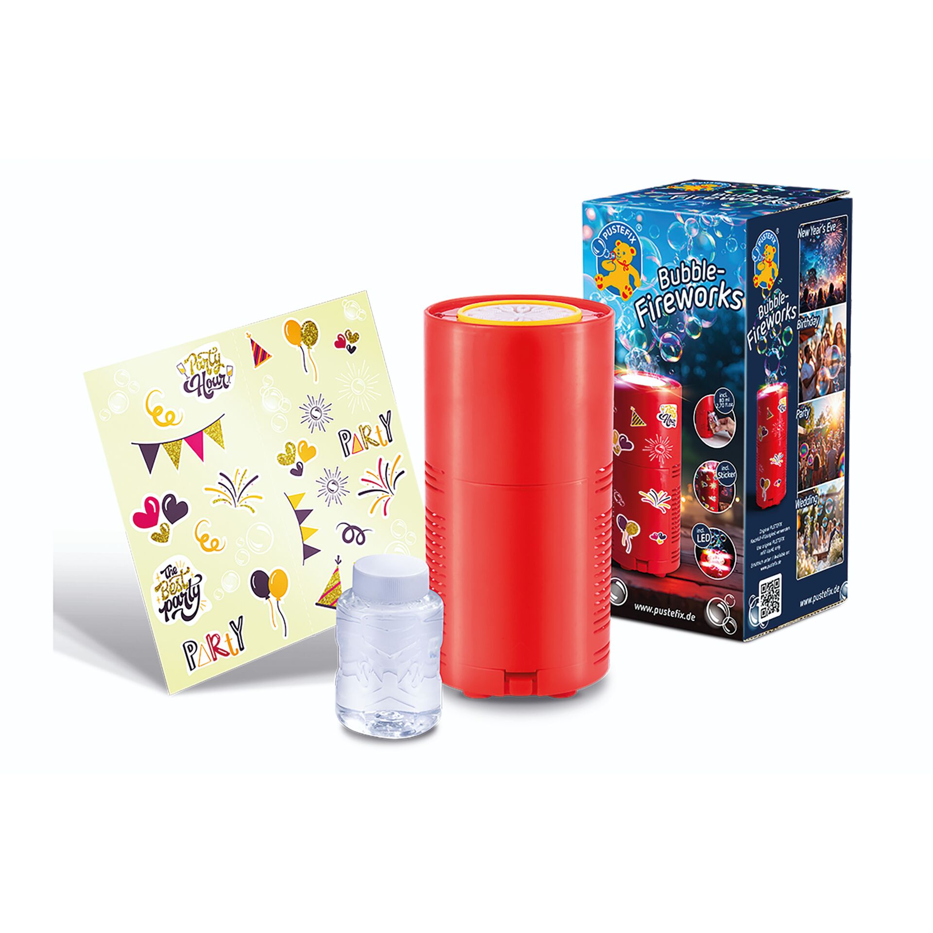 Feuerwerk, Luftschlangen, Partyzubehör, Kreativset, Bunt