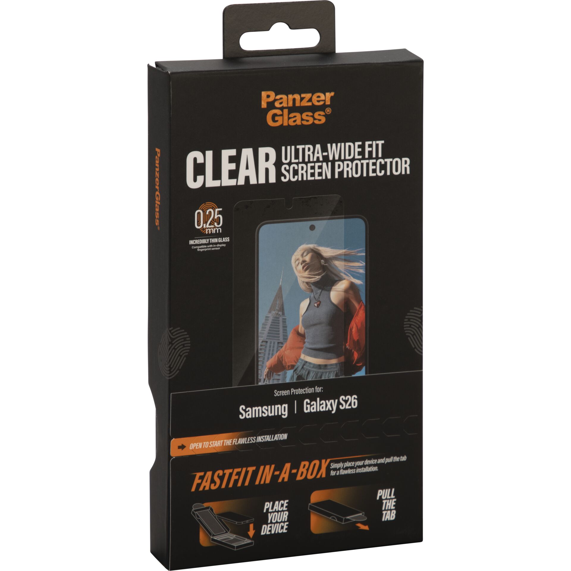 Bildschirmfolie, Ultrabreiter, 0,25 mm, Glasfolie, Samsung Galaxy S26