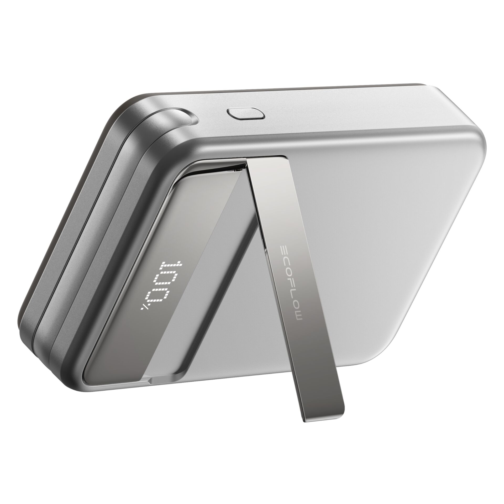 Telefonhalter, Klappständer, Metall, Silber, Magnetischer Kickstand