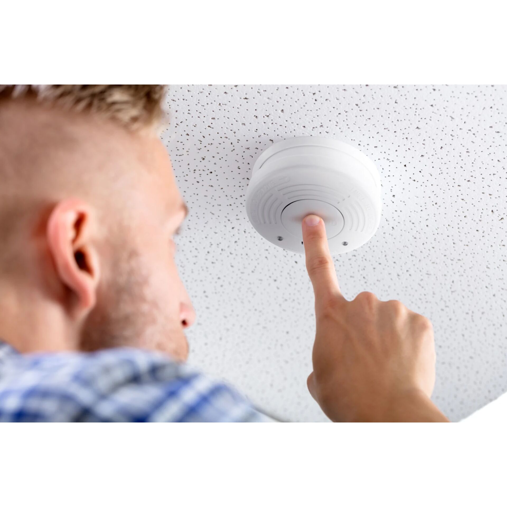 Deckenleuchte, Person