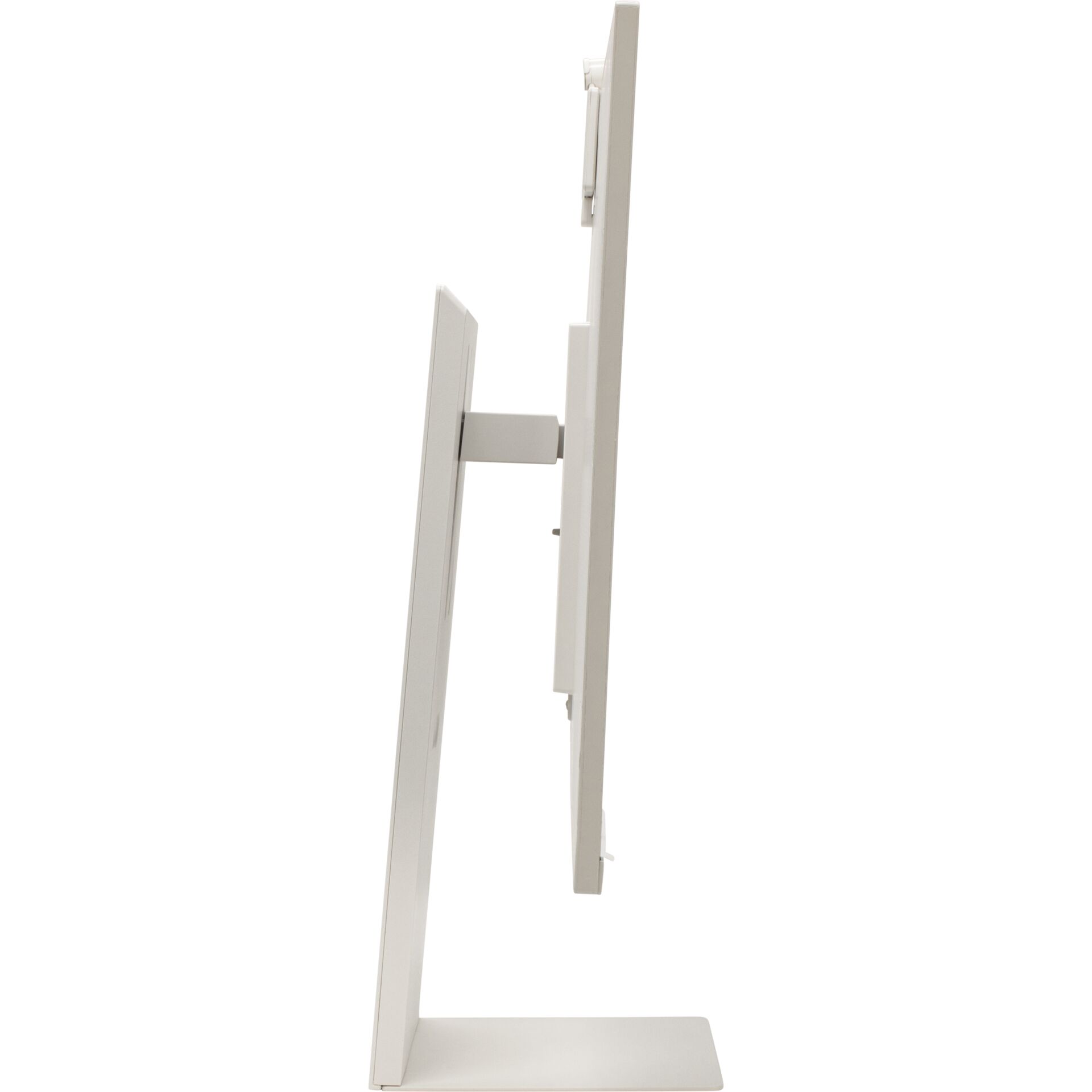 Schreibtischmonitor, Monitor, Stehmonitor, weiß, modern, Monitor, Desktop, Weiß, Doppelte Monitorhalterung, Schlankes Profil