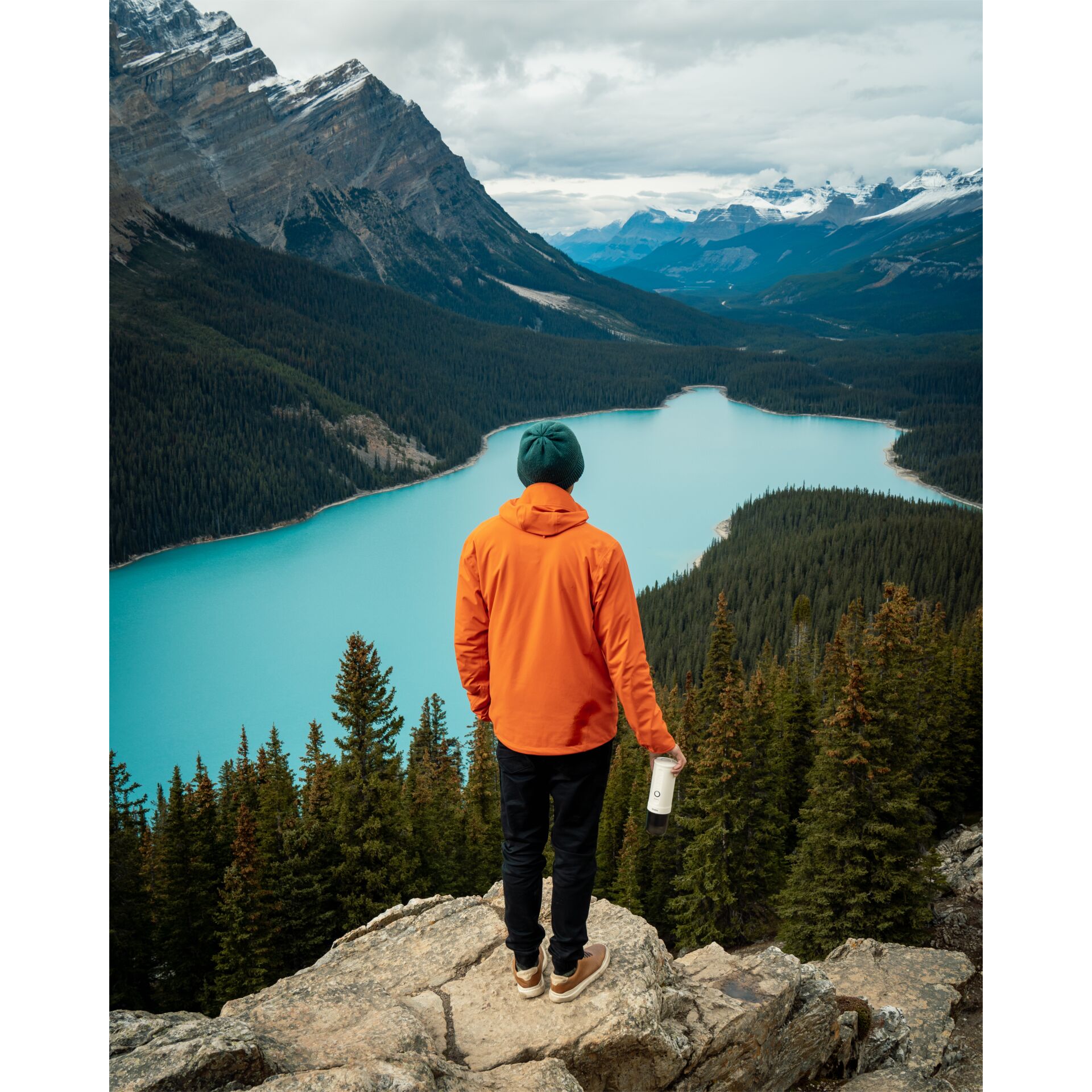 Stehend, Natur, Draußen, Kapuzenpulli, See