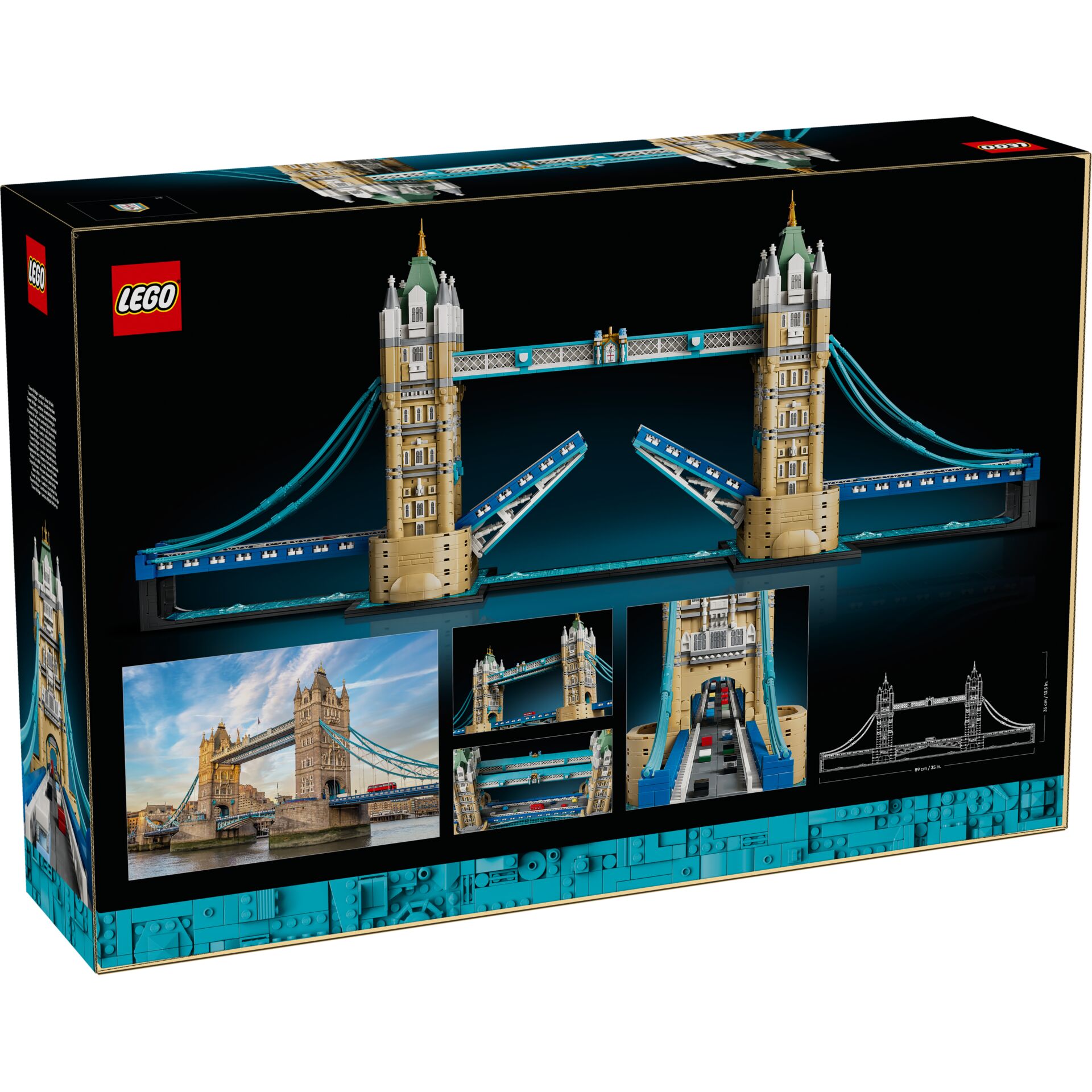 Bridge Set, Tower Bridge, LEGO Set, Beige Bricks, Blue Accents