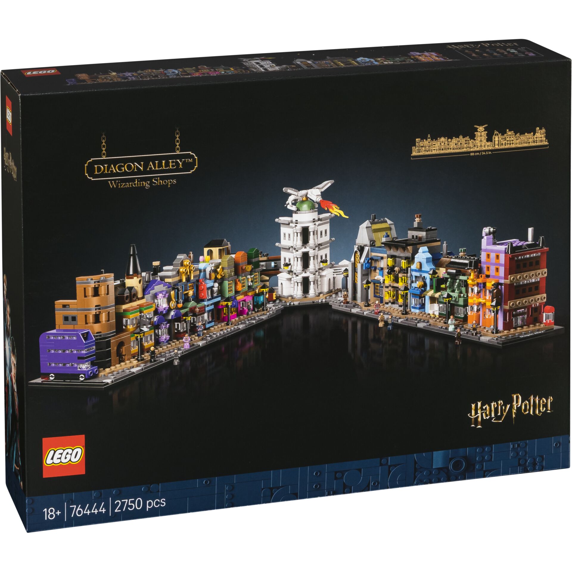 LEGO, Harry Potter, Diagon Alley, Wizarding Shops, 2750 pieces