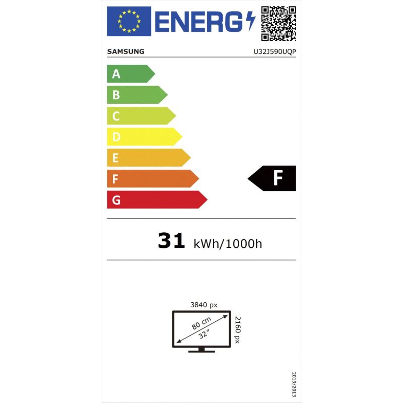 Samsung U32J590UQP – Energieeffizienzklasse F