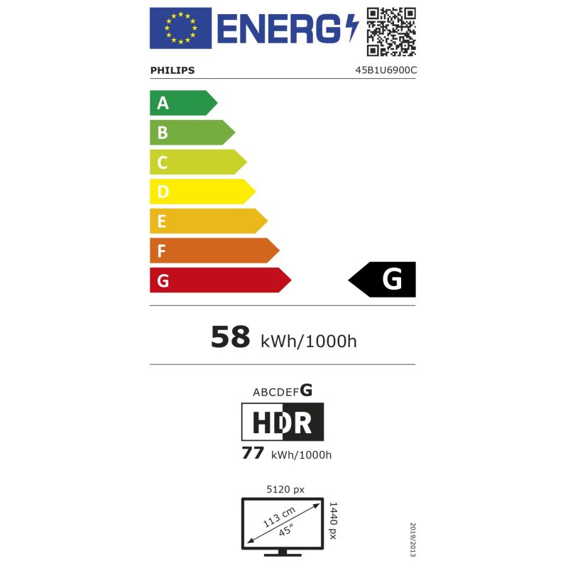 Philips 45B1U6900C – Energieeffizienzklasse G