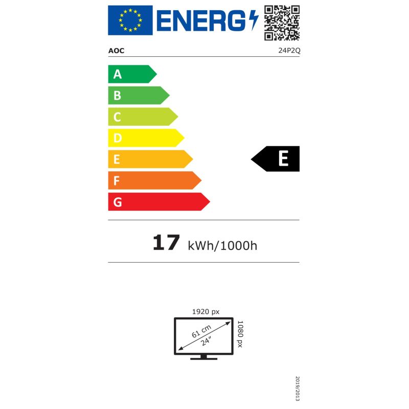AOC 24P2Q – Energieeffizienzklasse E