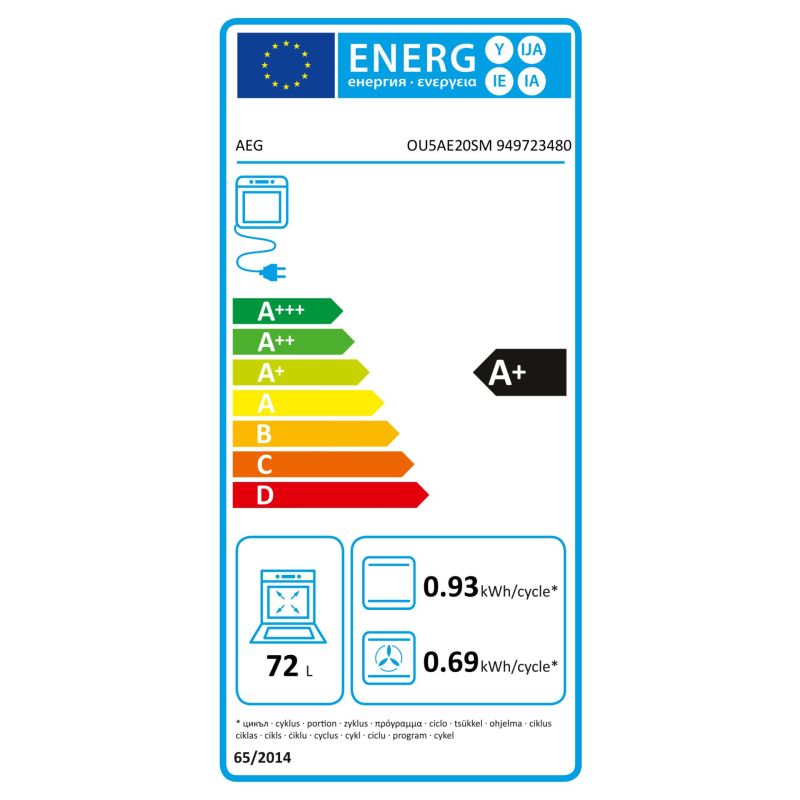 AEG KOMBI3026F  Herd-Set – Energieeffizienzklasse A+
