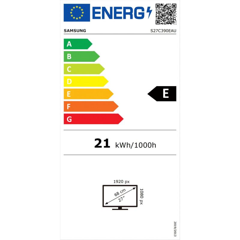 Samsung S27C390EAU – Energieeffizienzklasse E