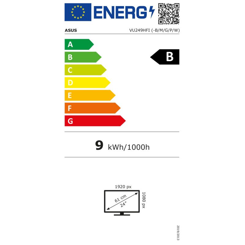 ASUS VU249HFI-W  61 cm (24") 100Hz FHD – Energieeffizienzklasse B