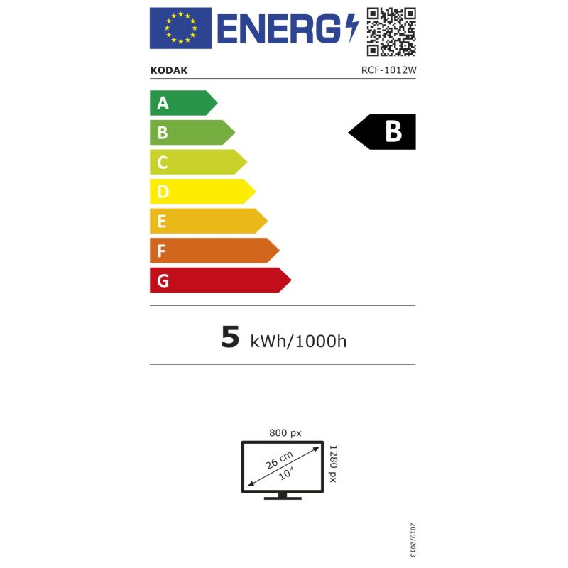 Kodak RCF-1012W WiFi              schwarz – Energieeffizienzklasse B
