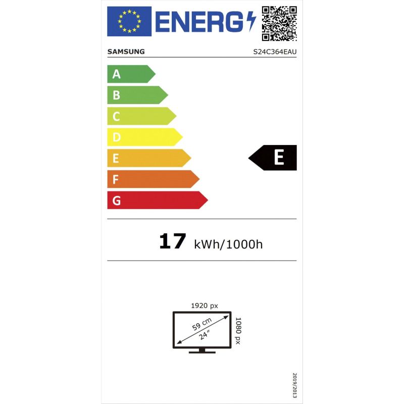 Samsung S24C364EAU – Energieeffizienzklasse E