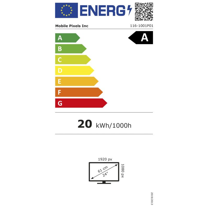 Mobile Pixels Geminos 24"  duale FHD-Bildschirmerweiterung – Energieeffizienzklasse A