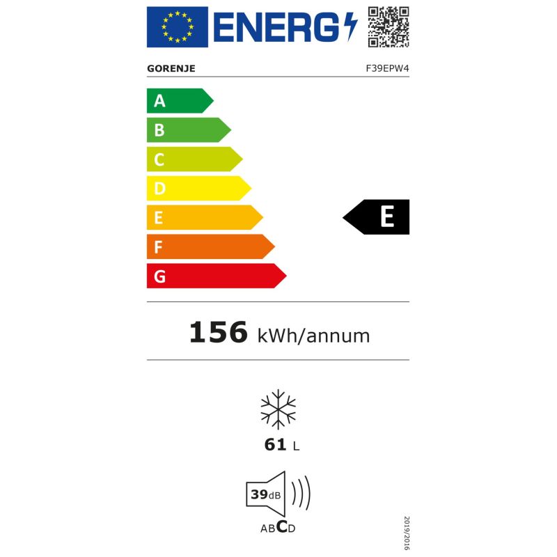 Gorenje F39EPW4  weiß – Energieeffizienzklasse E