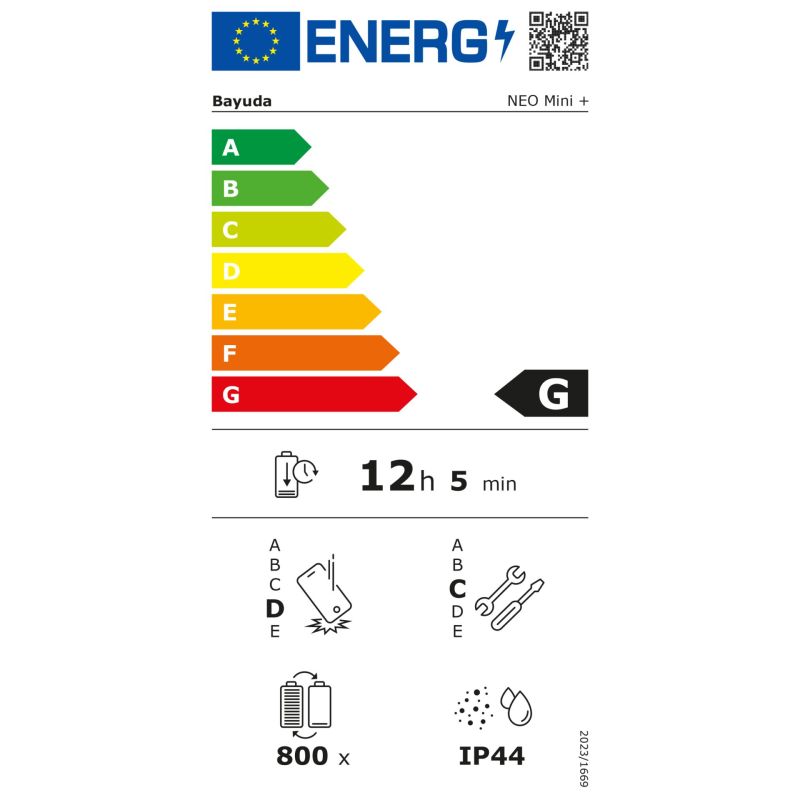 Olympia Neo+ Mini  schwarz – Energieeffizienzklasse G