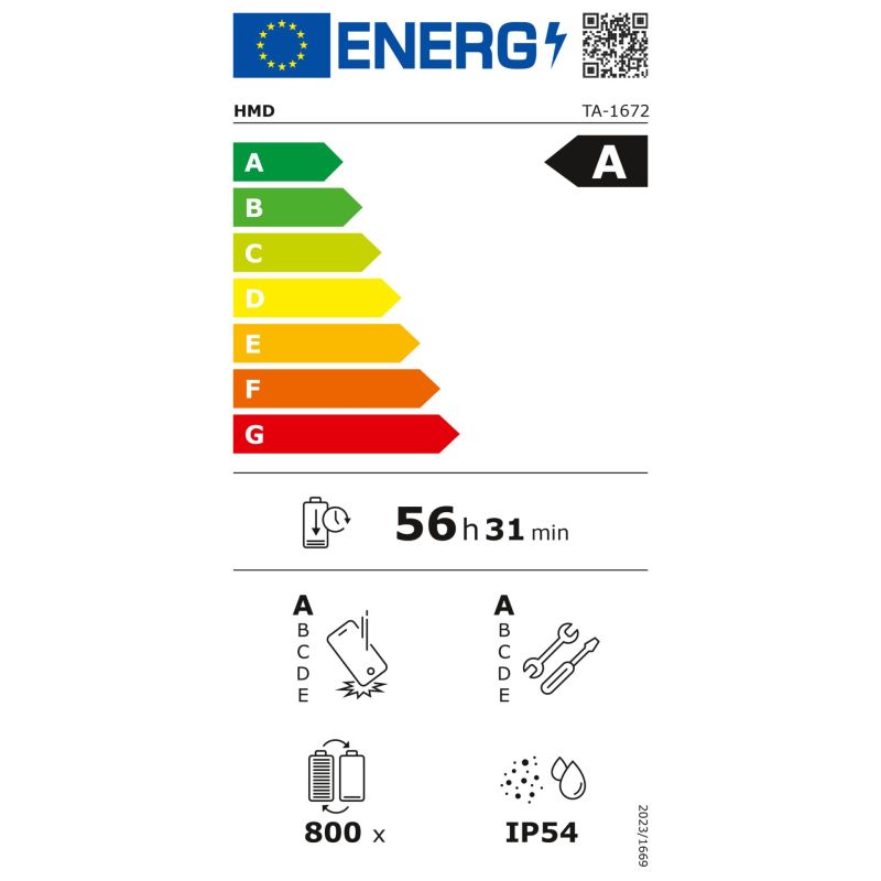 HMD X1 Fusion by Xplora  schwarz – Energieeffizienzklasse A