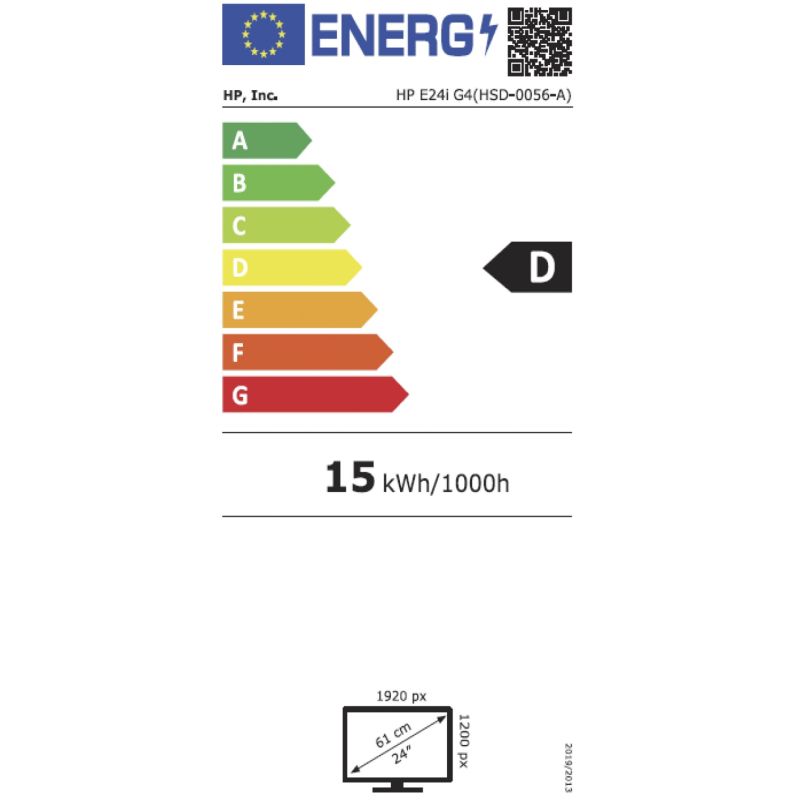 HP E24i G4 – Energieeffizienzklasse D