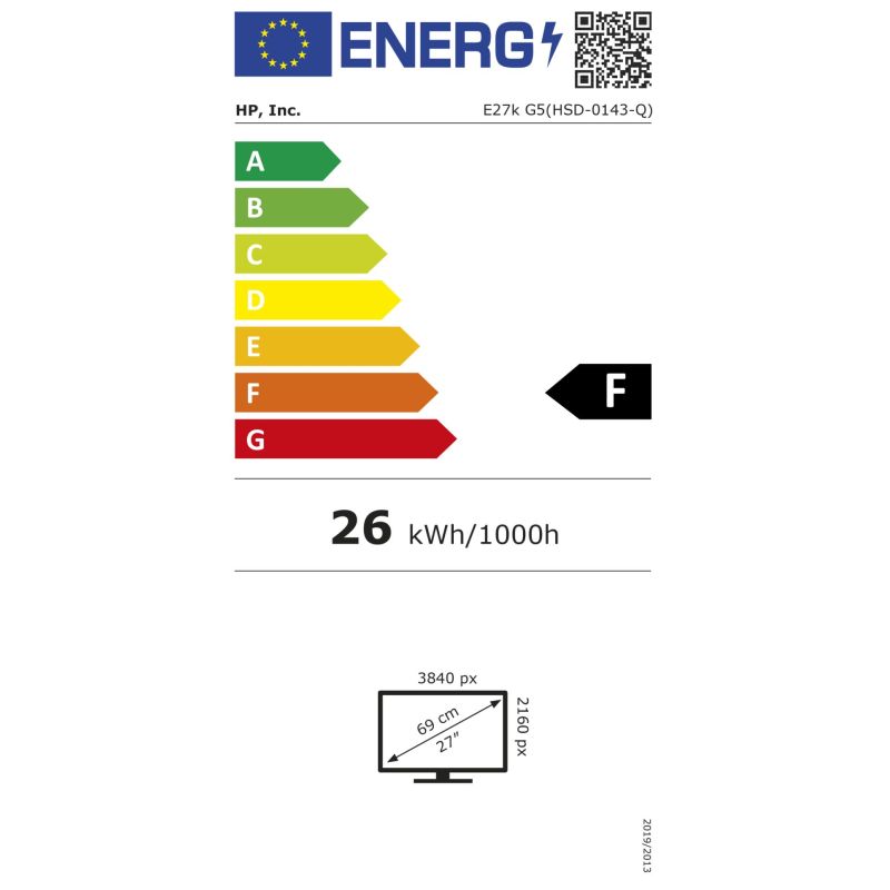 HP E27k G5 – Energieeffizienzklasse F